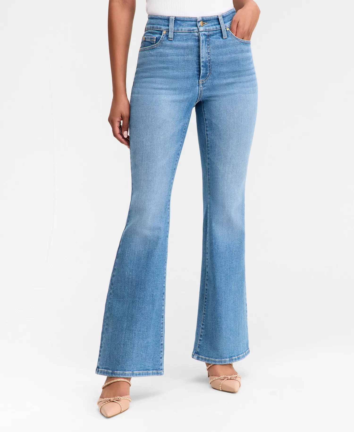 Women's High-Rise Flare-Leg Jeans, Macy's Exclusive - Crosby - 0P