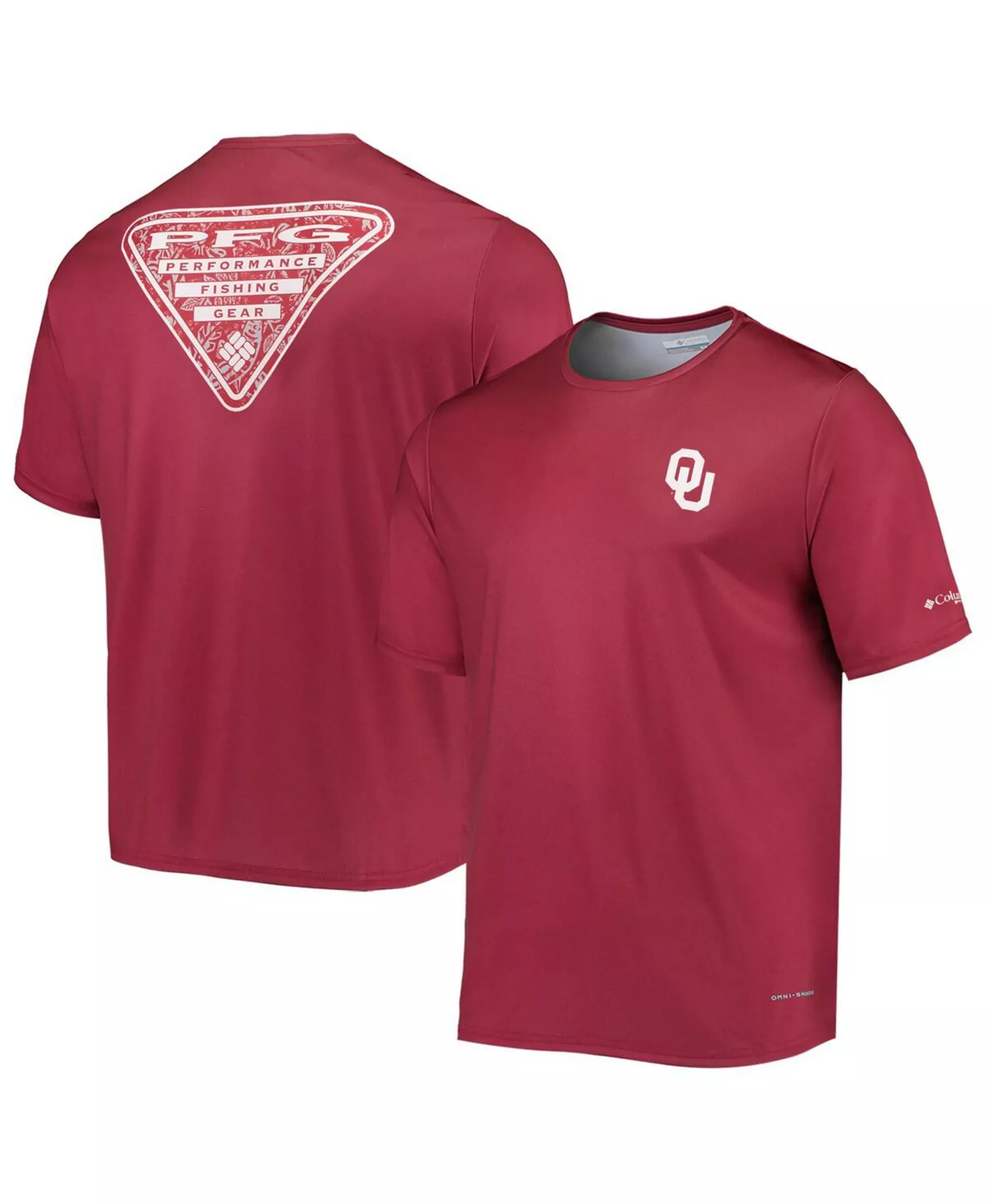 Men's Crimson Oklahoma Sooners Terminal Tackle Omni-Shade T-shirt - Crimson - L