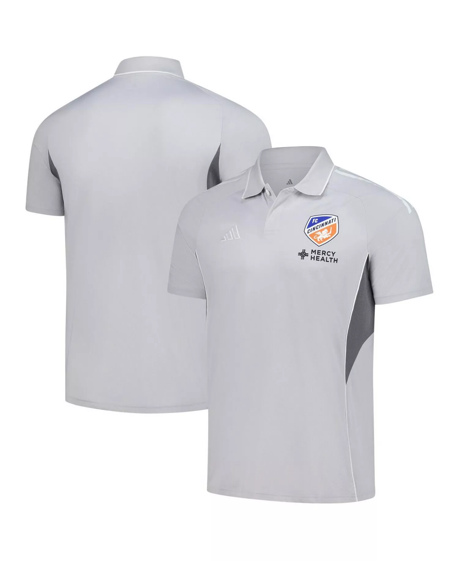 Men's Silver FC Cincinnati 2025 Training Polo Shirt - Silver - L