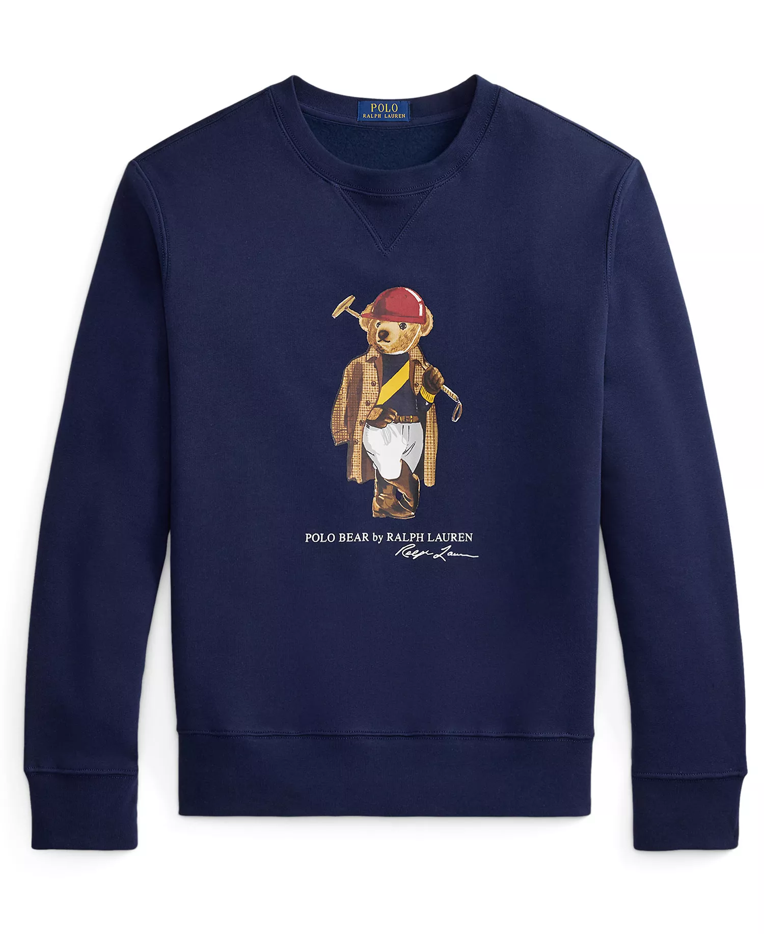 Men’s Polo Bear Crewneck Sweatshirt - Newport Navy/Society Bear - 2XL