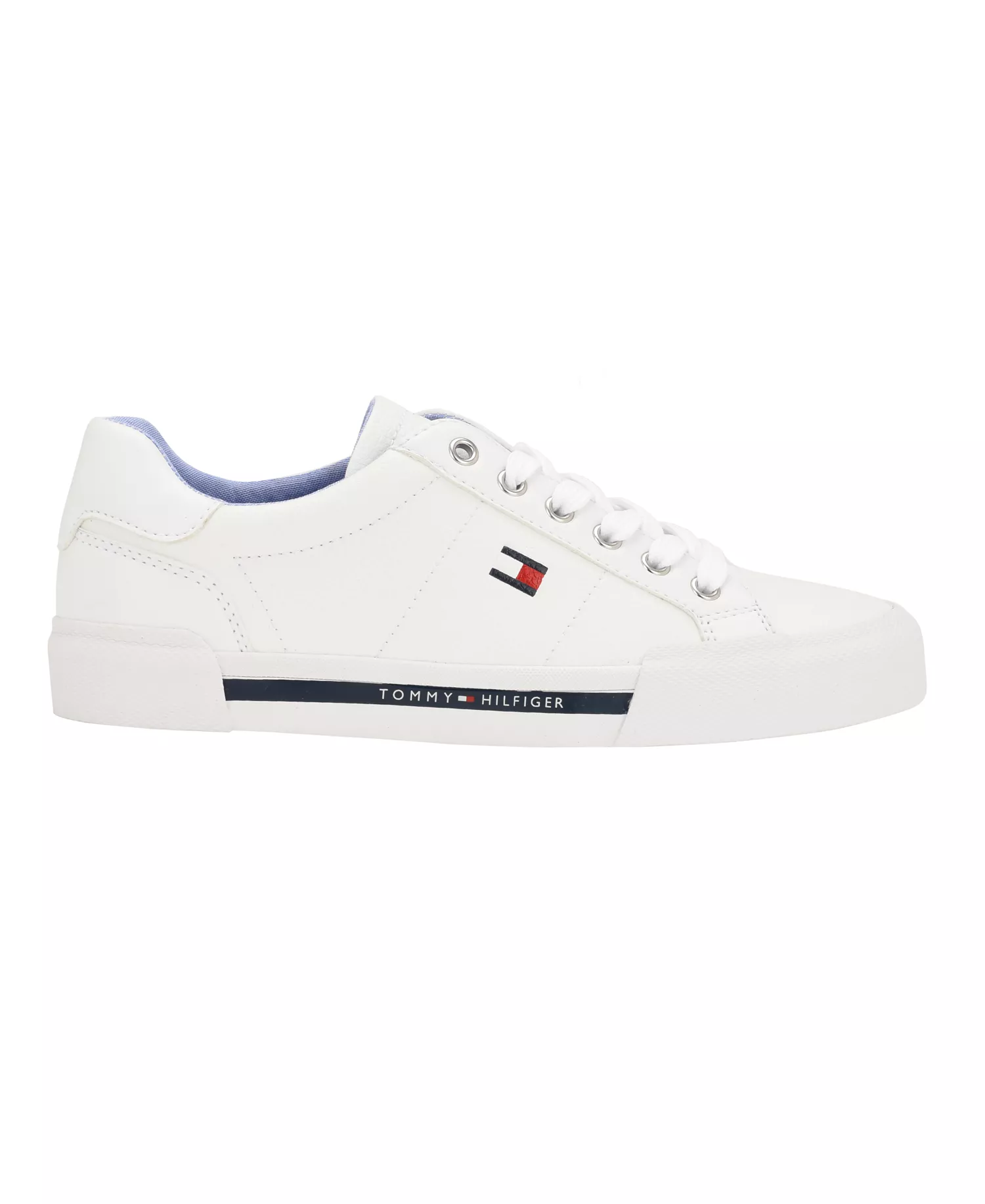 Lestiel Lace-Up Faux Leather Casual Sneakers - White - 10M