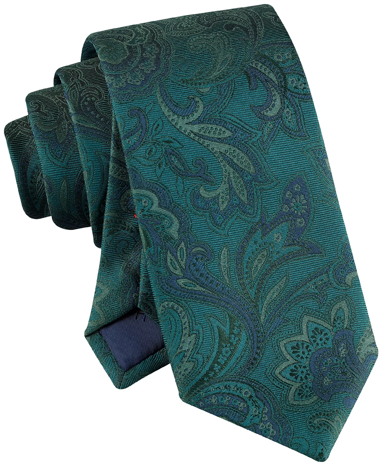 Men's Tonal Paisley Tie - Hunter Green - ONE SIZE