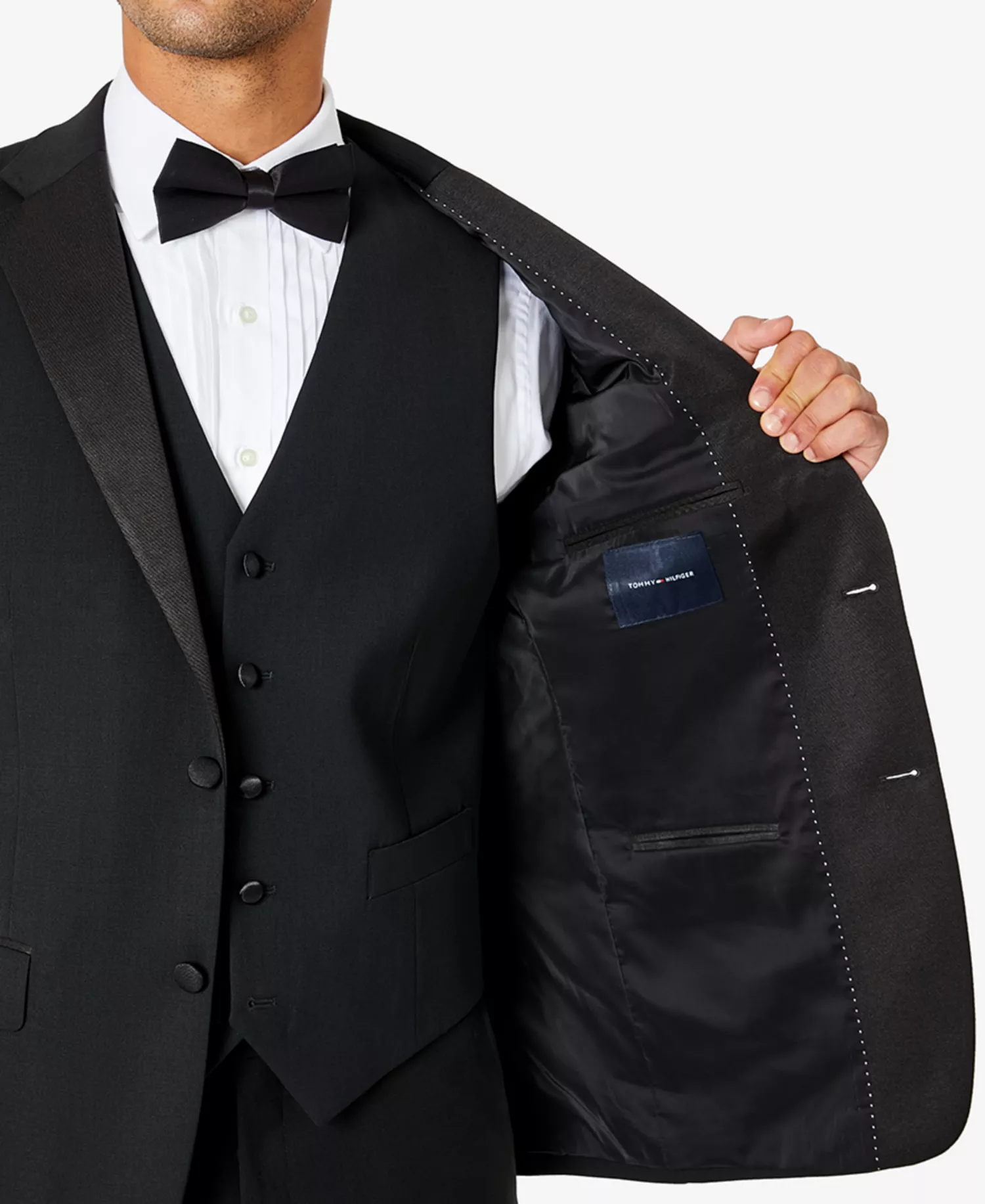 Men's Modern-Fit Flex Stretch Tuxedo Separates - Black - 36R