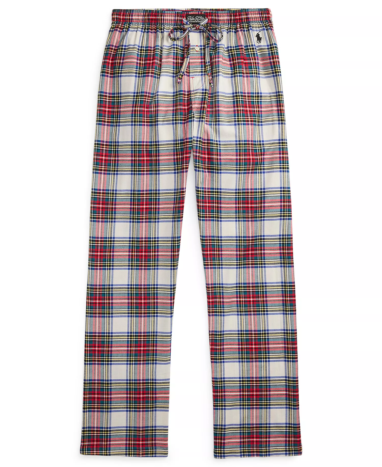 Men's Stewart Plaid Flannel Pajama Pants - Polo Tartan - L