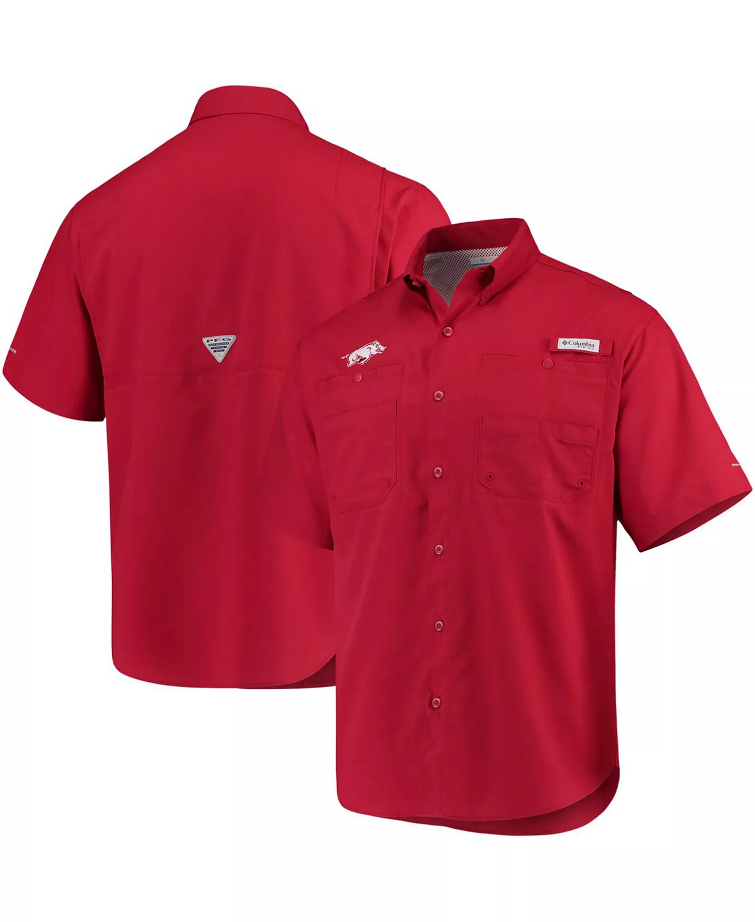 Men's Cardinal Arkansas Razorbacks PFG Tamiami Shirt - Cardinal - L