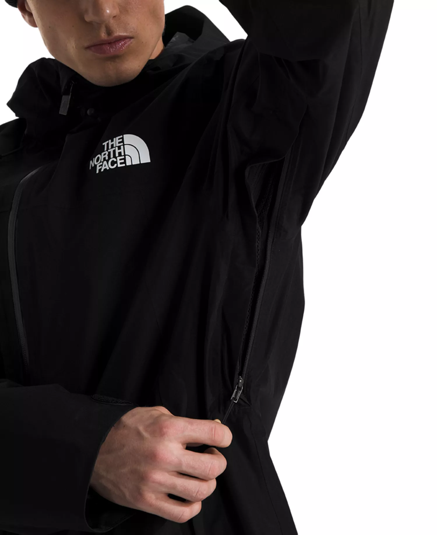 Men's Chakal Front-Zip Hooded Jacket - Black - L