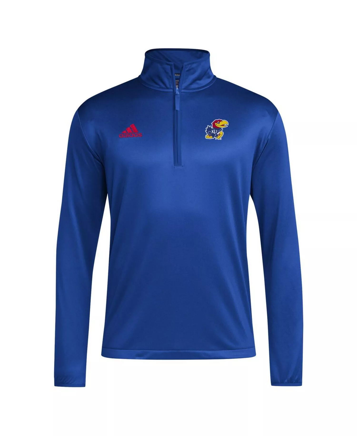 Men's Royal Kansas Jayhawks 2024 Coaches Sideline Quarter-Zip Top - Royal - 2XL