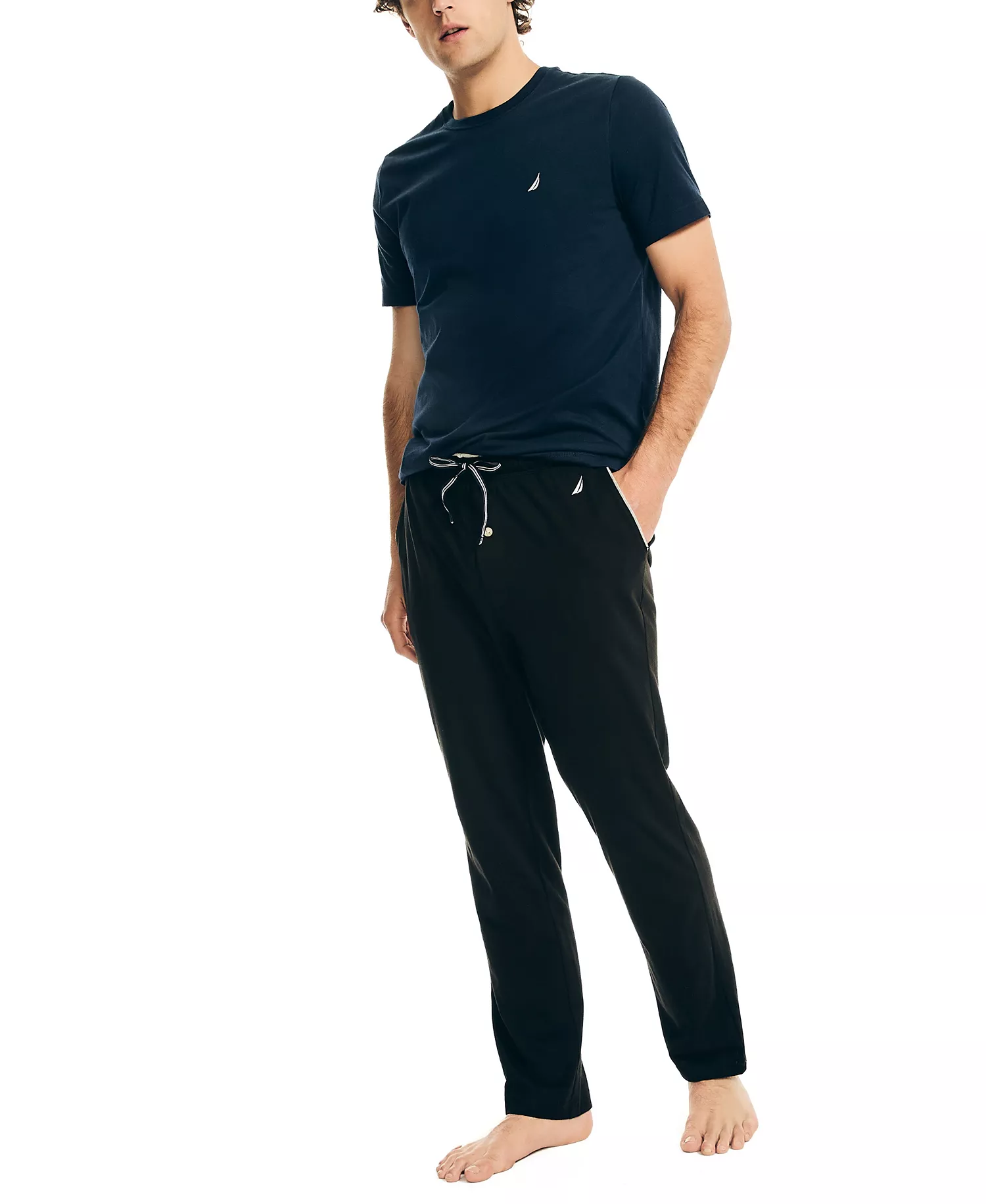 Knit Pajama Pants - Black - 2XL