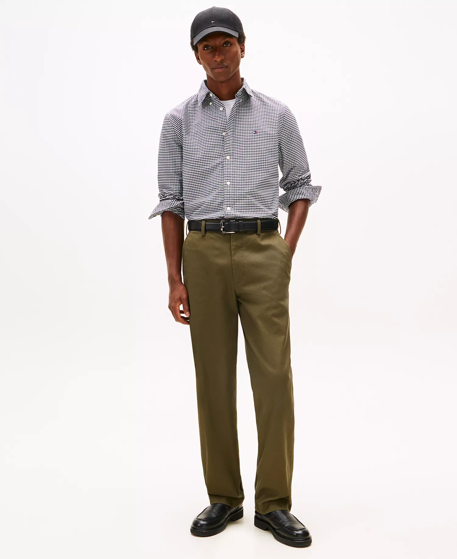 Men's Heritage Oxford Gingham Shirt - Black/check - L