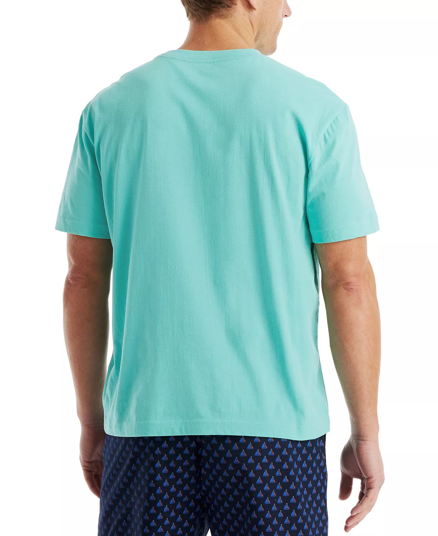 Men's Short Sleeve Sleep T-Shirt - Poolside Aqua - L
