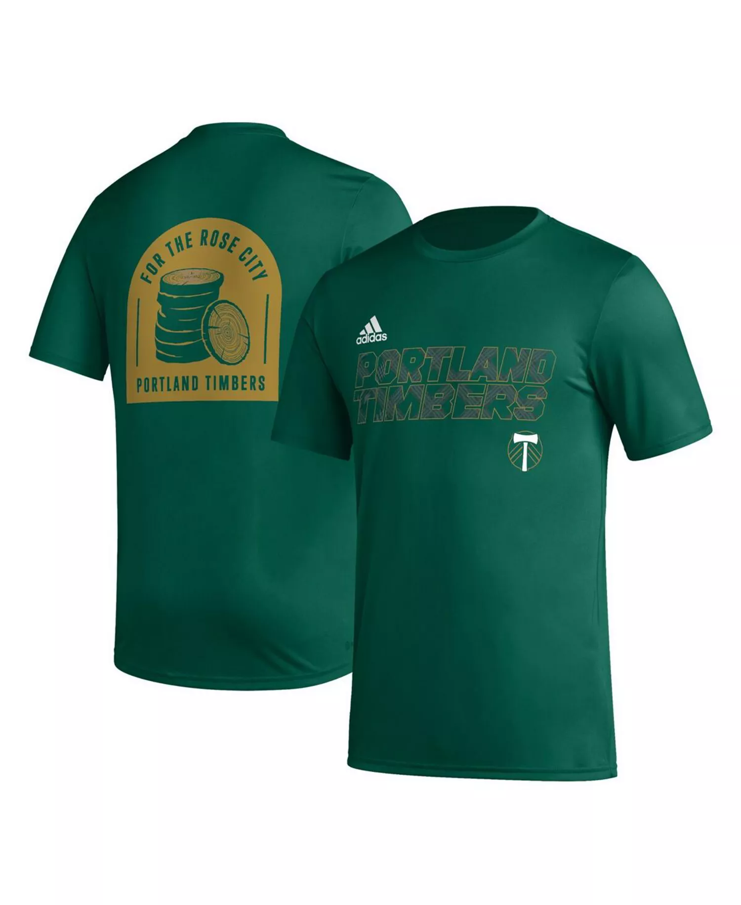 Men's Green Portland Timbers Team Jersey Hook AEROREADY T-shirt - Green - L