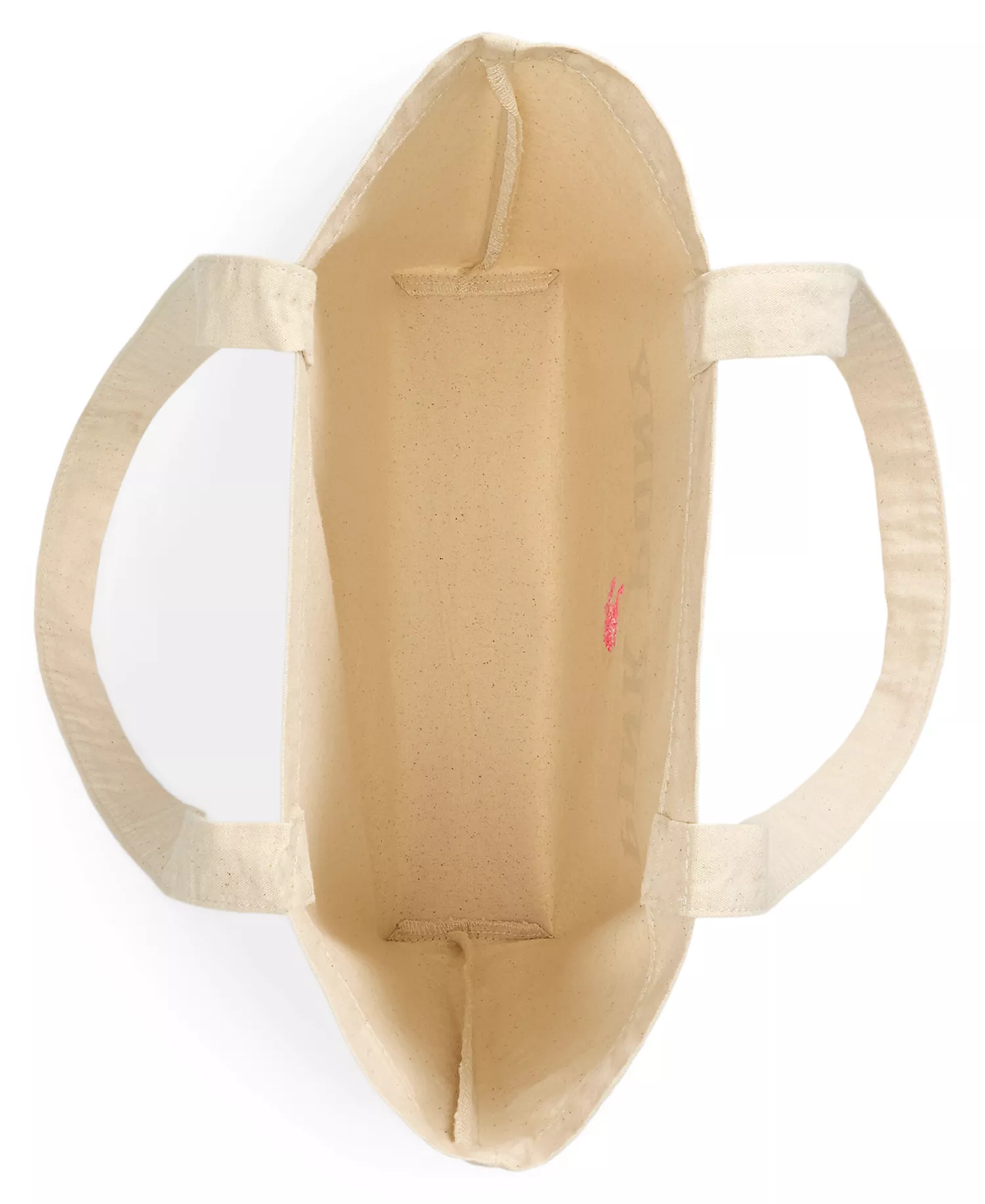 Men's Pink Pony Twill Shopper Tote - Natural/Tan - No Size