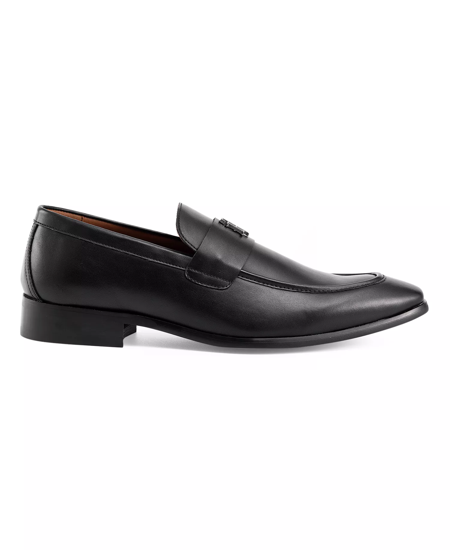 Men's Sawlin Logo Embellished Dress Loafers - Black - 10.5M