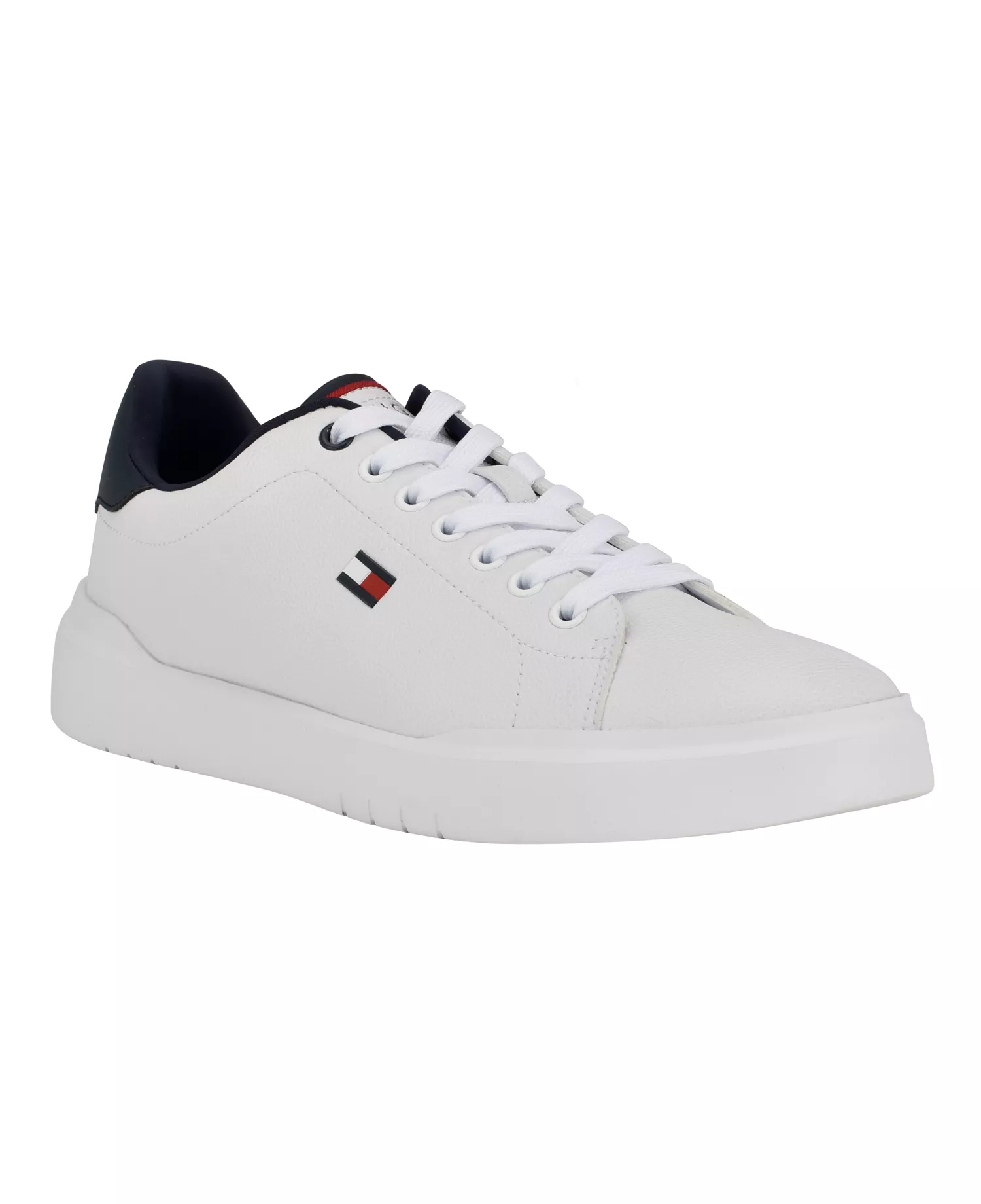 Men's Narvyn Lace-Up Low Top Sneakers - White, Navy - 12M