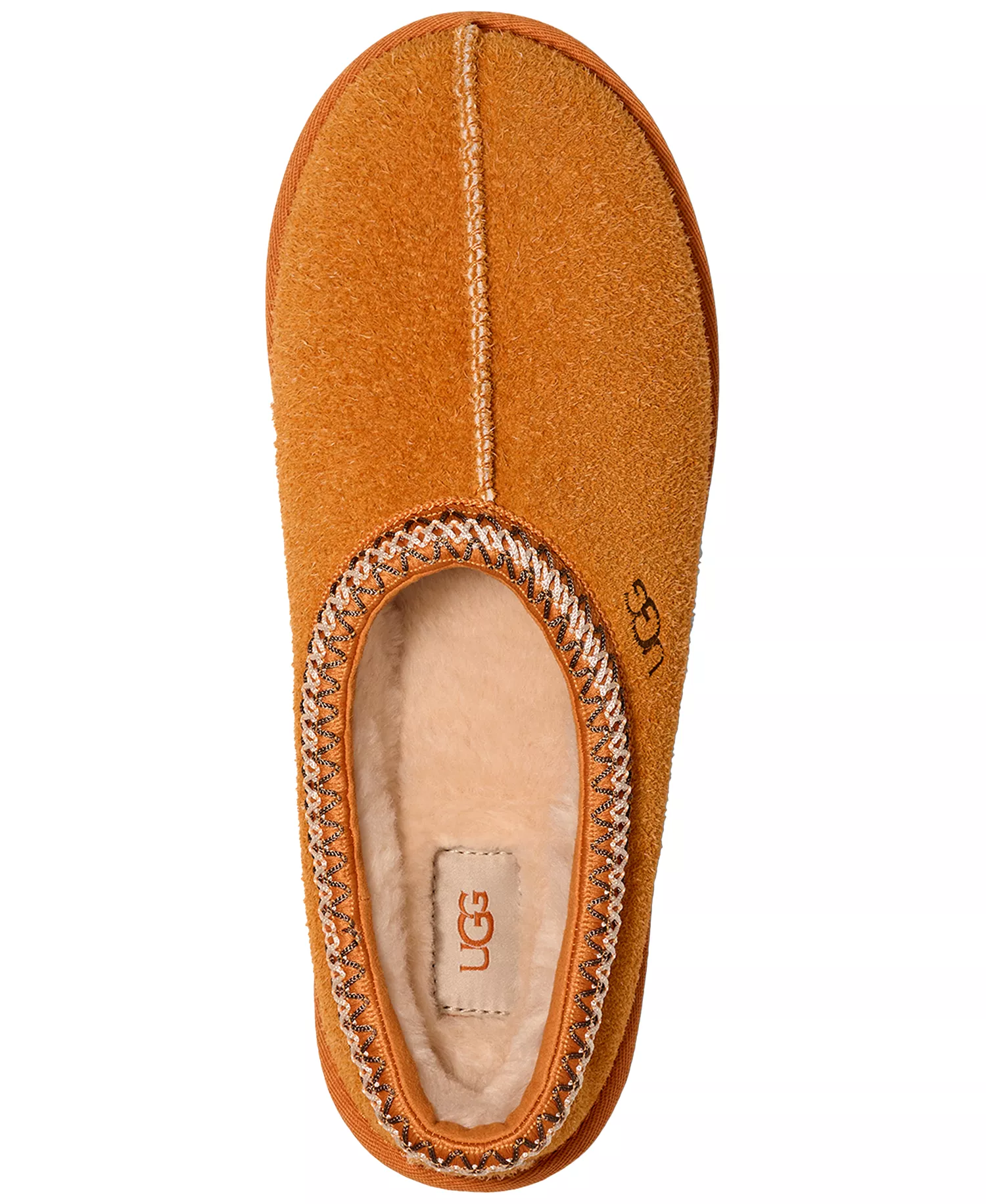 Men's Tasman Shaggy Suede Slipper - Dark Apricot - 10M