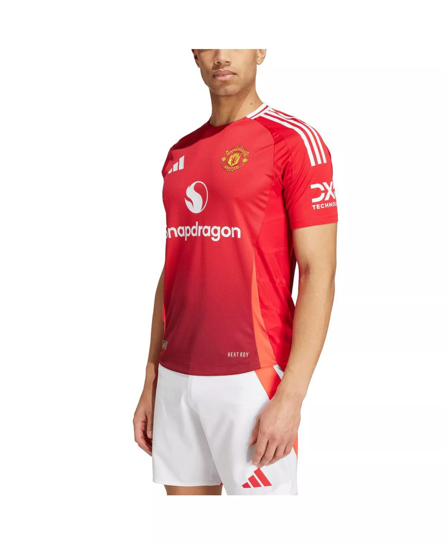 Men's Red Manchester United 2024/25 Home Authentic Patch Jersey - Red - 2XL