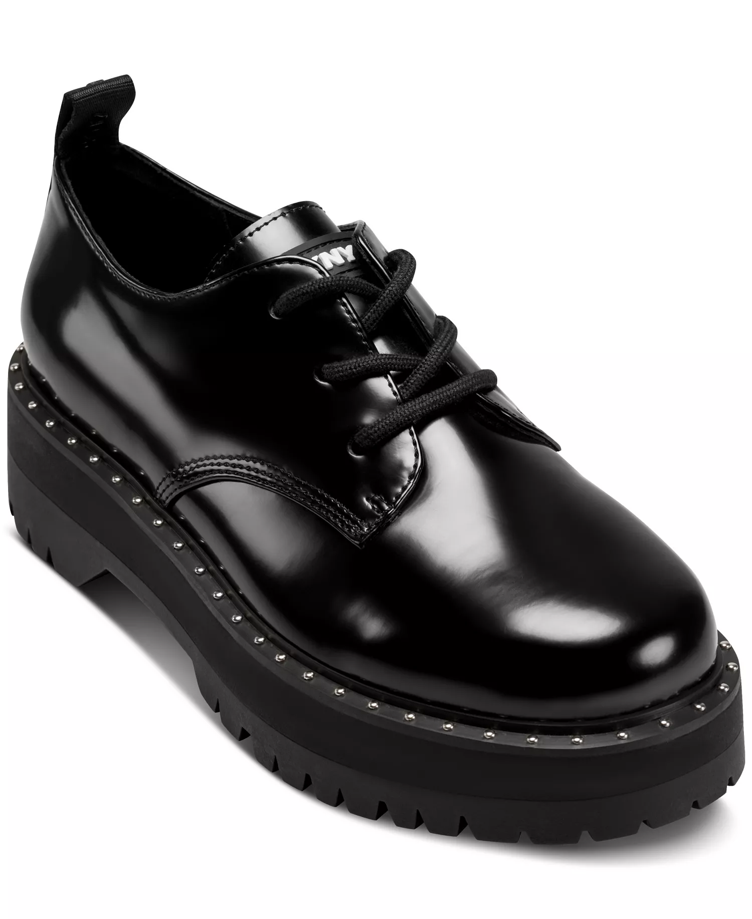 Women's Bexina Lace Up Loafers - Black - 5.5M