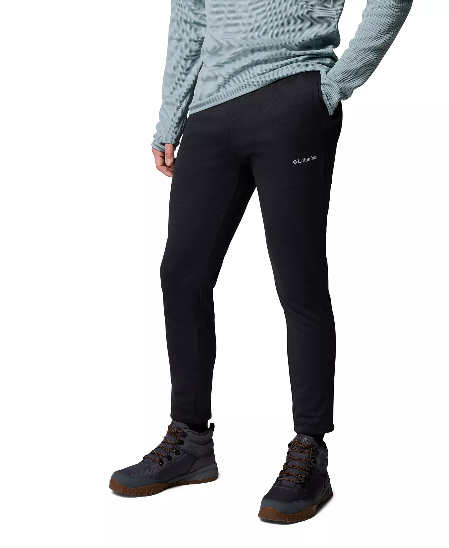 Men's Essential Hike Grid Fleece Pants - Black - 2XL