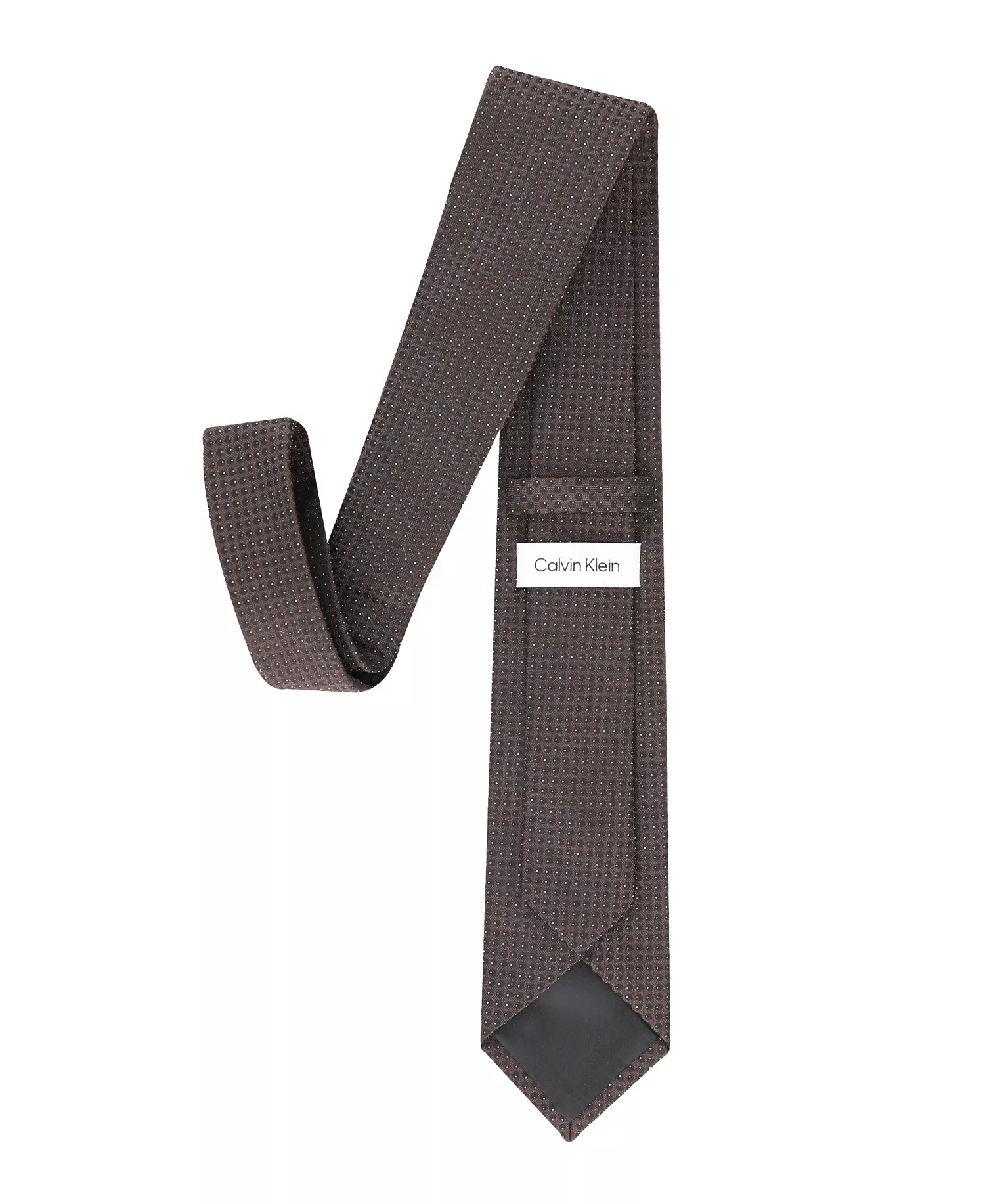 Men's Stella Micro Pattern Tie - Brown - ONE SIZE