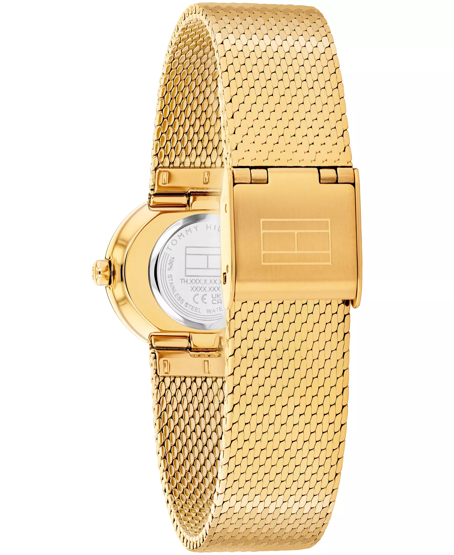 Women's Quartz Gold Tone Stainless Steel Mesh Bracelet Watch, 25mm - Gold - 25
