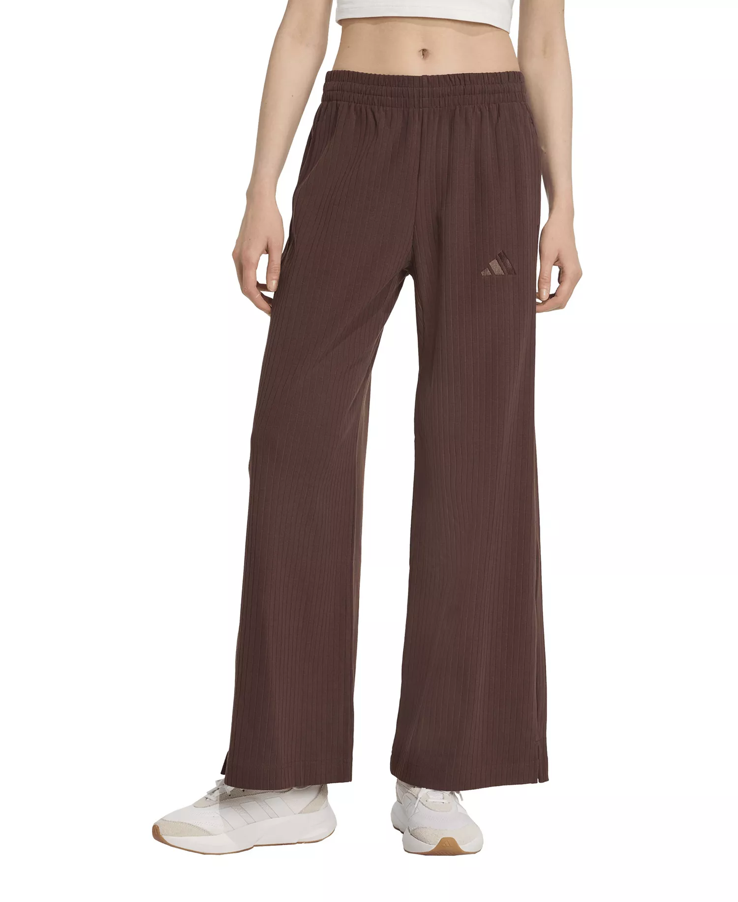 Women's All SZN Winterized Soft Lux Loose Wide-Leg Pants - Shadow Brown - L