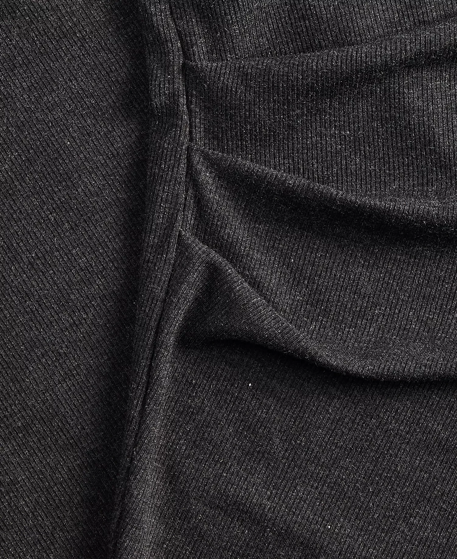 Plus Size Ribbed Asymmetrical-Hem Top, Macy's Exclusive - Charcoal Heather - 0X