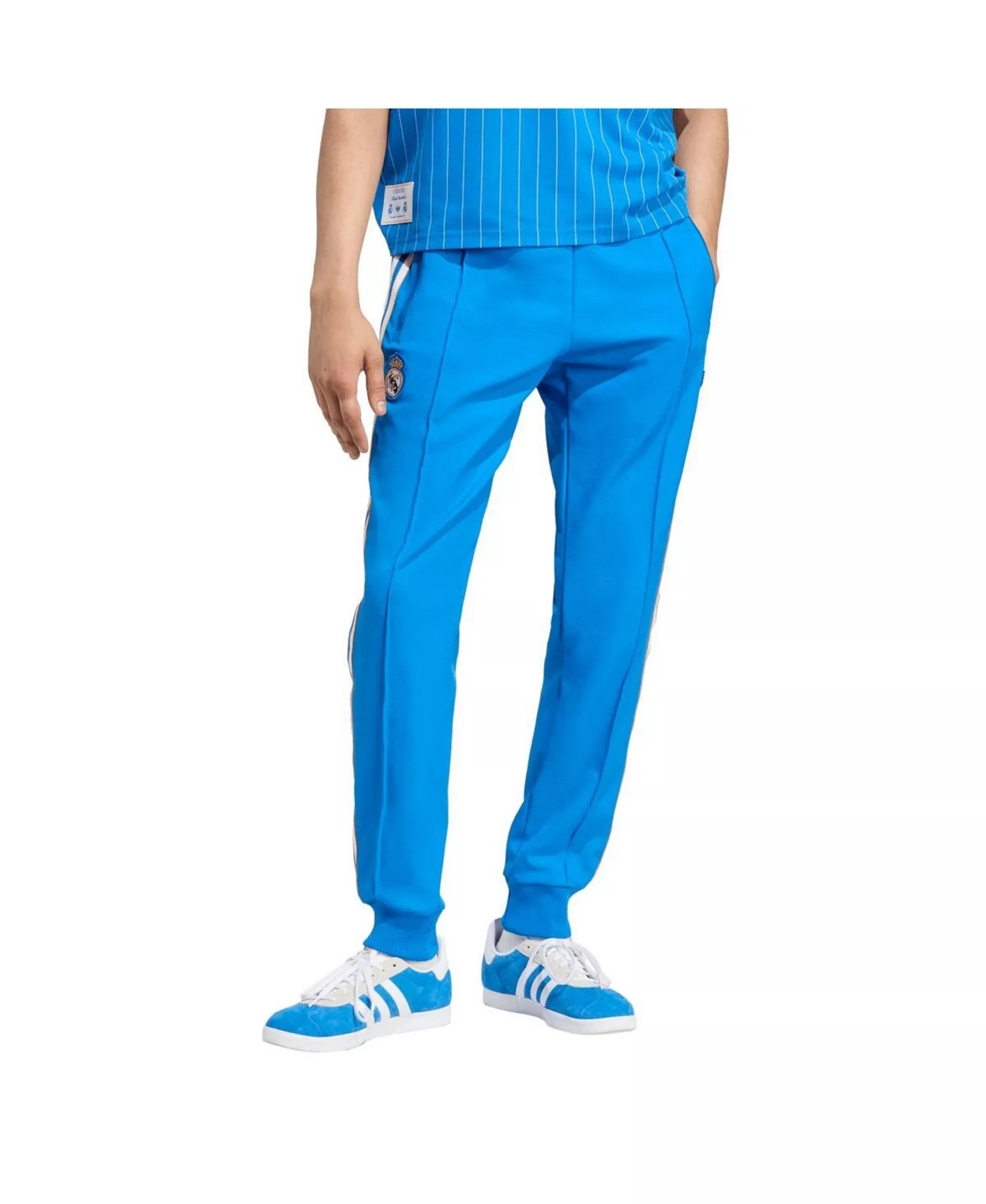 Men's Blue Real Madrid Lifestyler Track Pants - Blue - 2XL