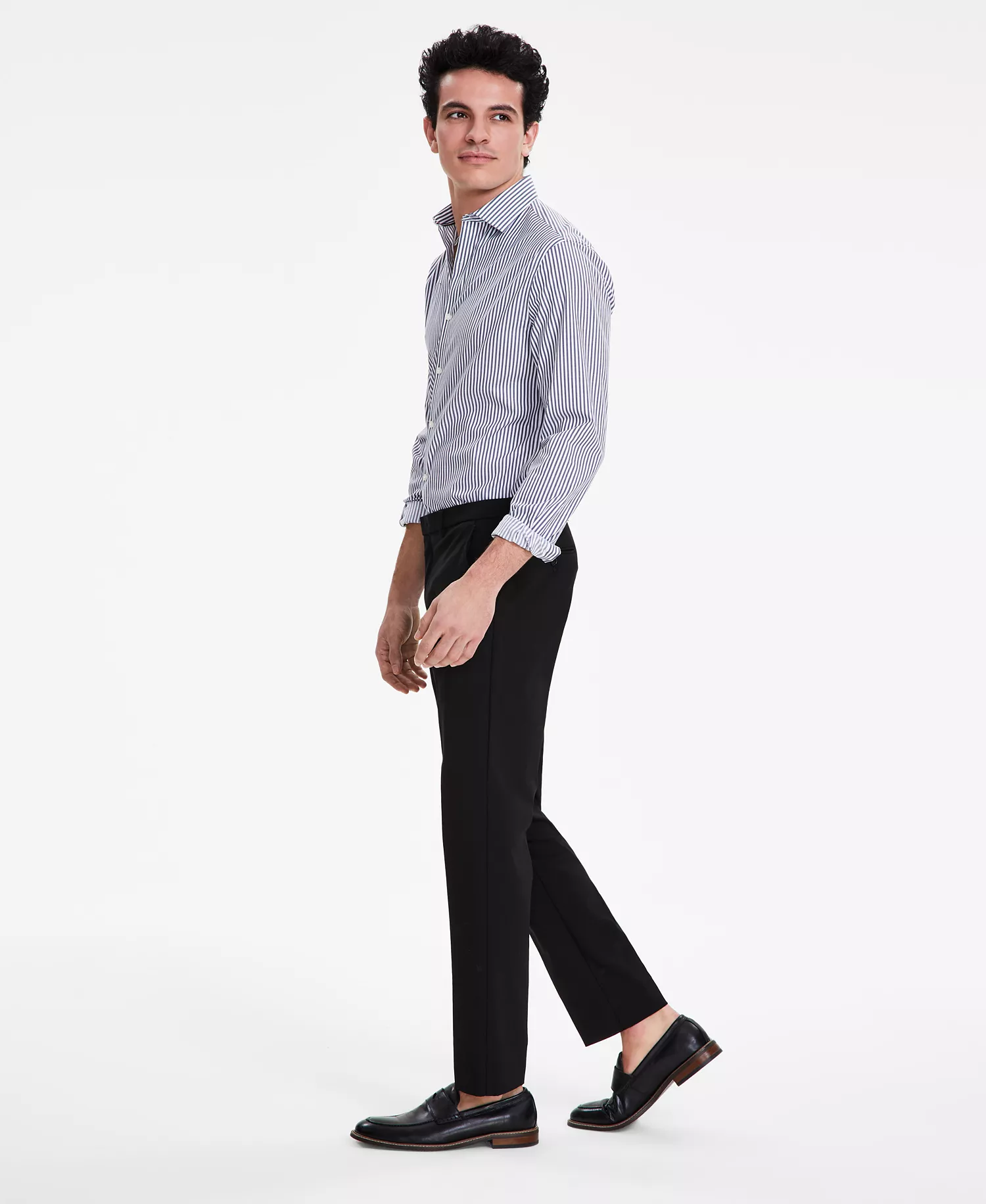 Men's Modern-Fit TH Flex Stretch Solid Performance Pants - Black - 29 - 29