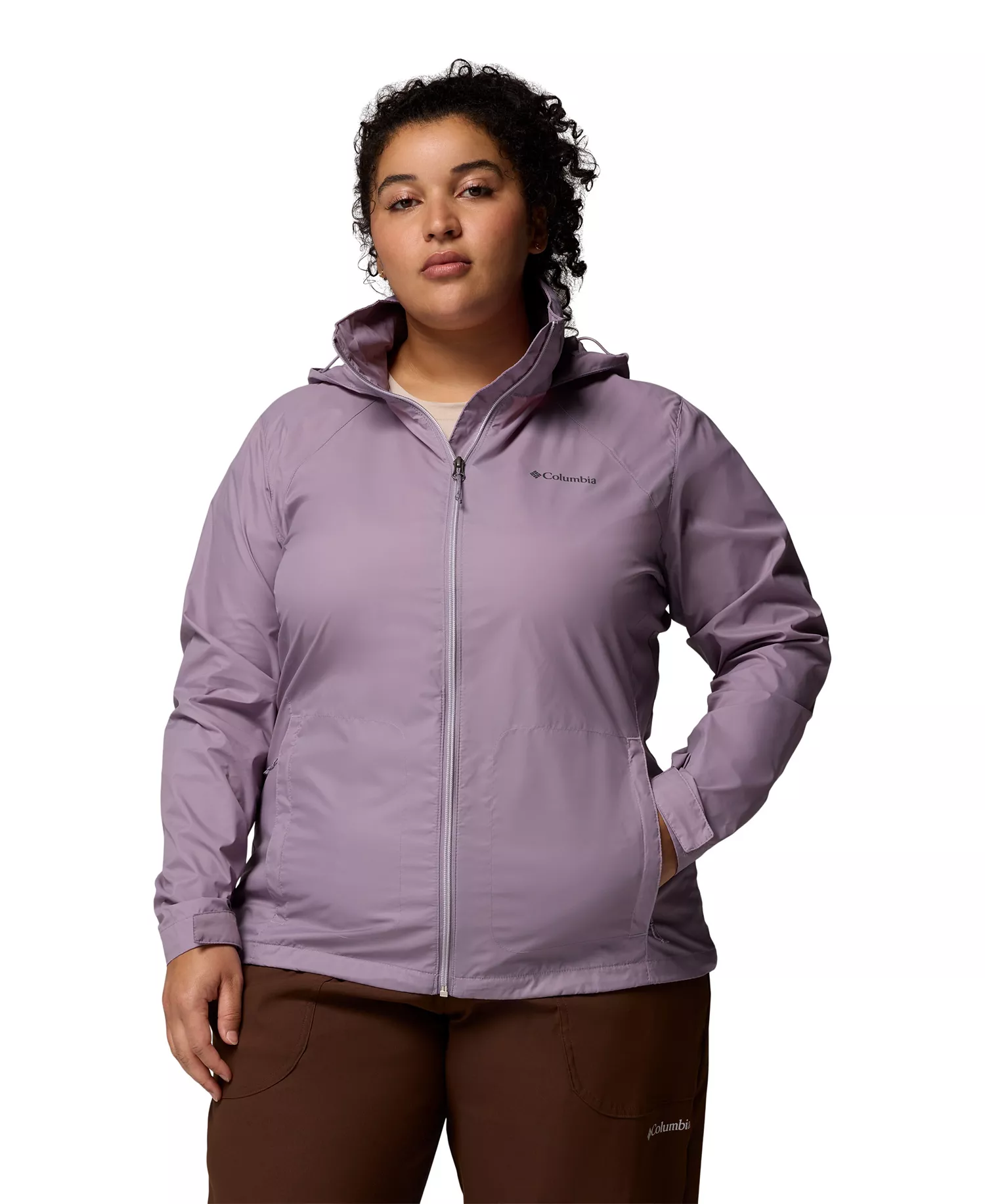 Plus Switchback IV Lightweight Rain Shell Jacket - Shale Purple - 1X