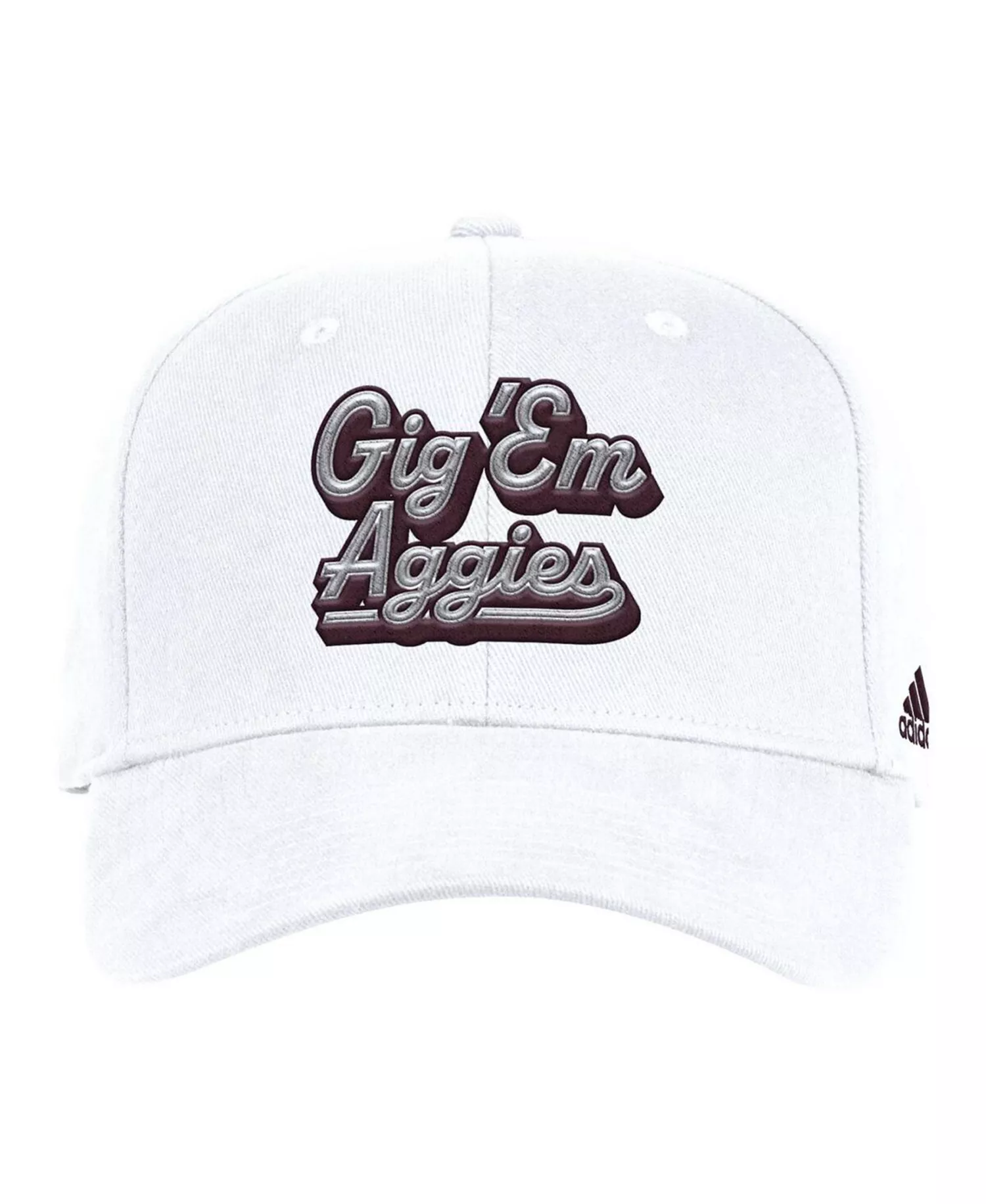 Men's White Texas A M Aggies Chant Flex Hat - White - M/L