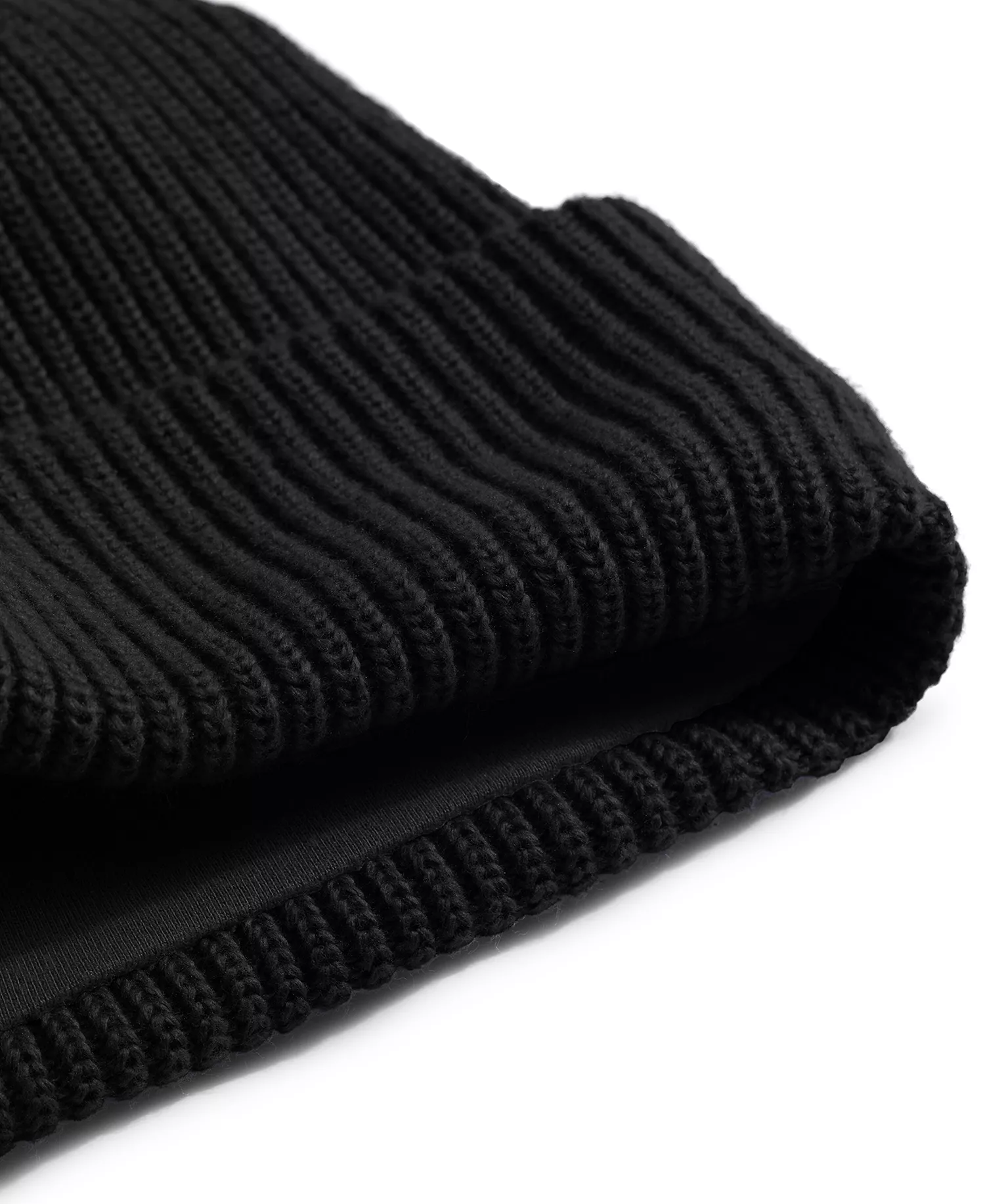 Men's Salty Lined Beanie - Black - ONE SIZE