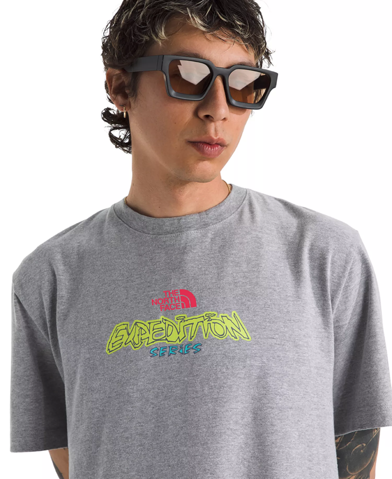 Men's Essential Expedition Series Short Sleeve Graphic T-Shirt - Pale Gray Heather - S