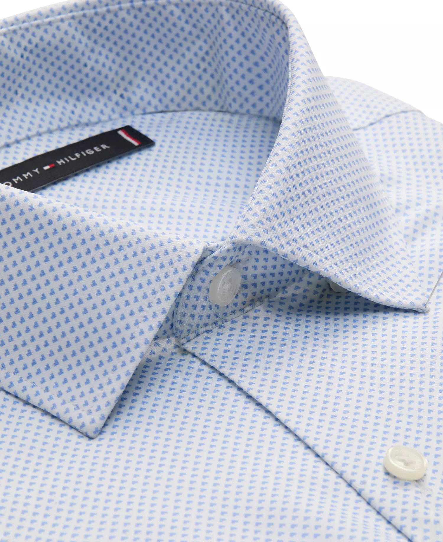 Men's Athletic-Fit Dress Shirt - Blue - 14.5 32/33