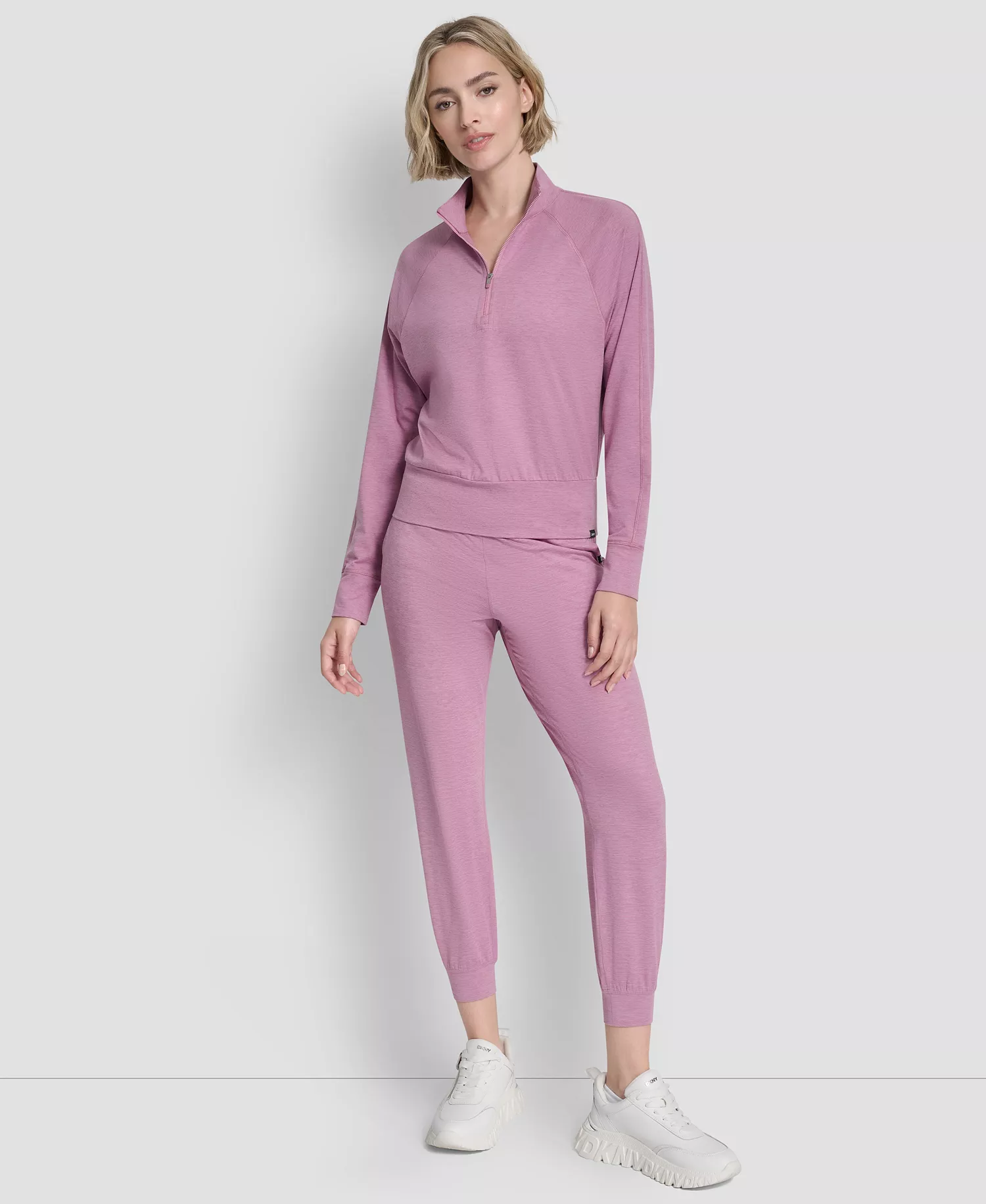 Women's Space Dye Half-Zip Top - Dusty Orchid Spacedy - L
