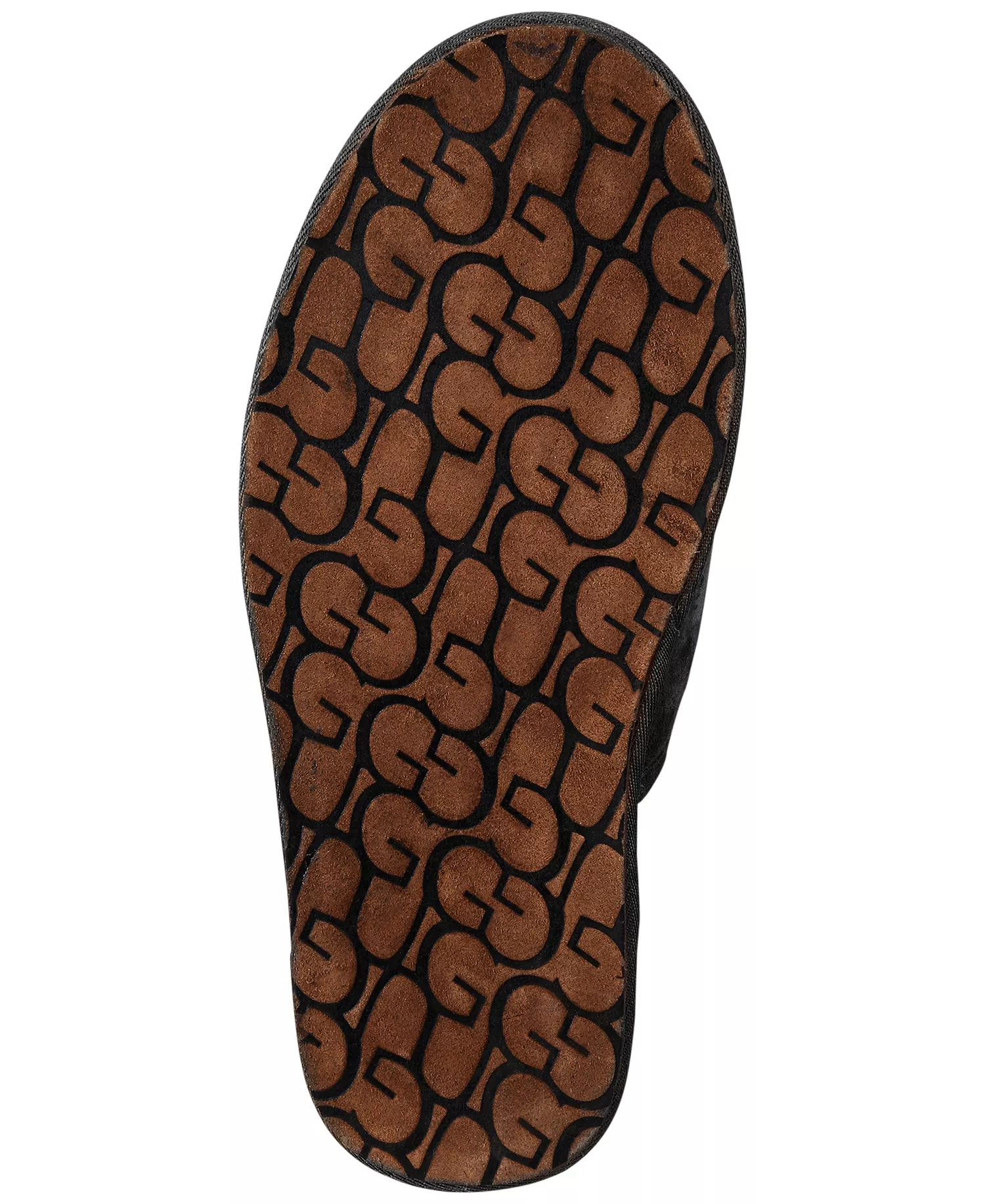 Men's Scuff Slippers - Black - 10