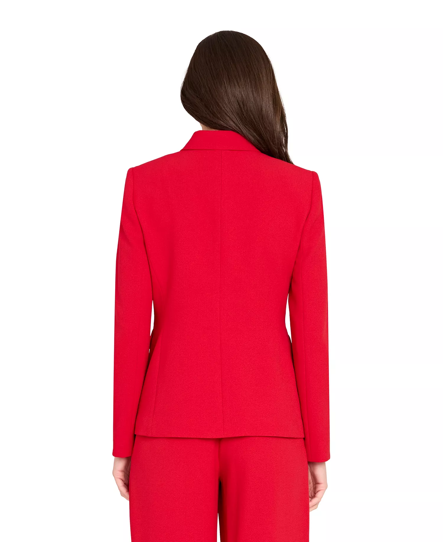 Petite Cutaway-Hem Blazer - Lipstick - 10P