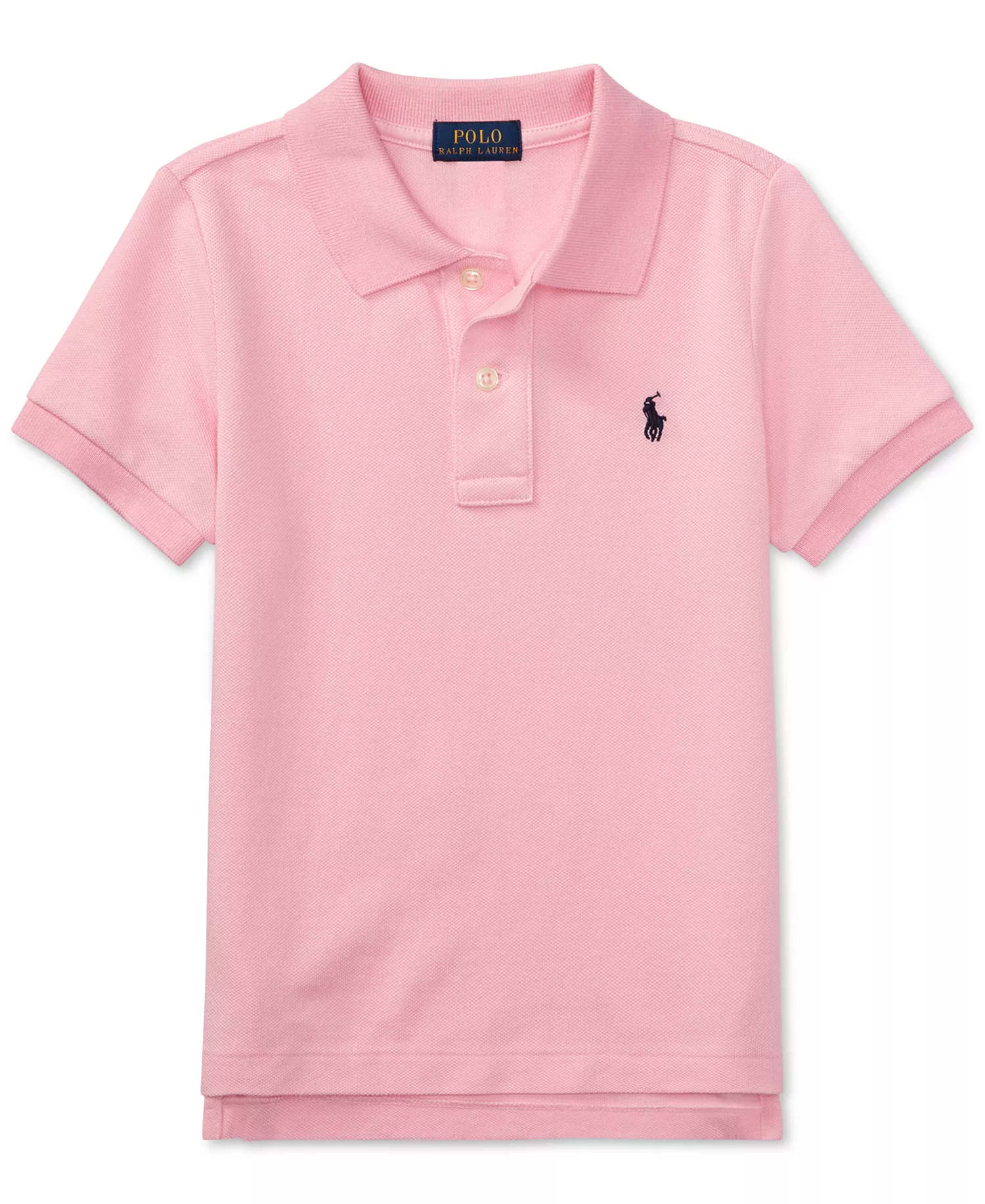 Men's & Kid's Cotton Mesh Polo Shirt Collection - Carmel Pink - 2
