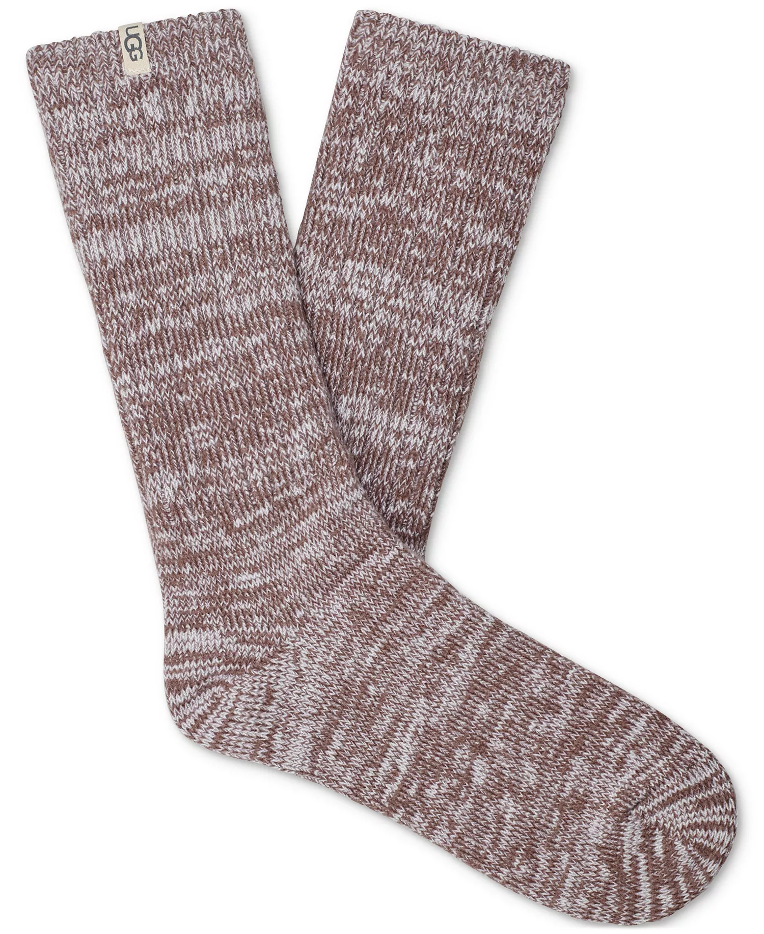 UGG Women's Rib-Knit Slouchy Crew Socks - Allspice - ONE SIZE