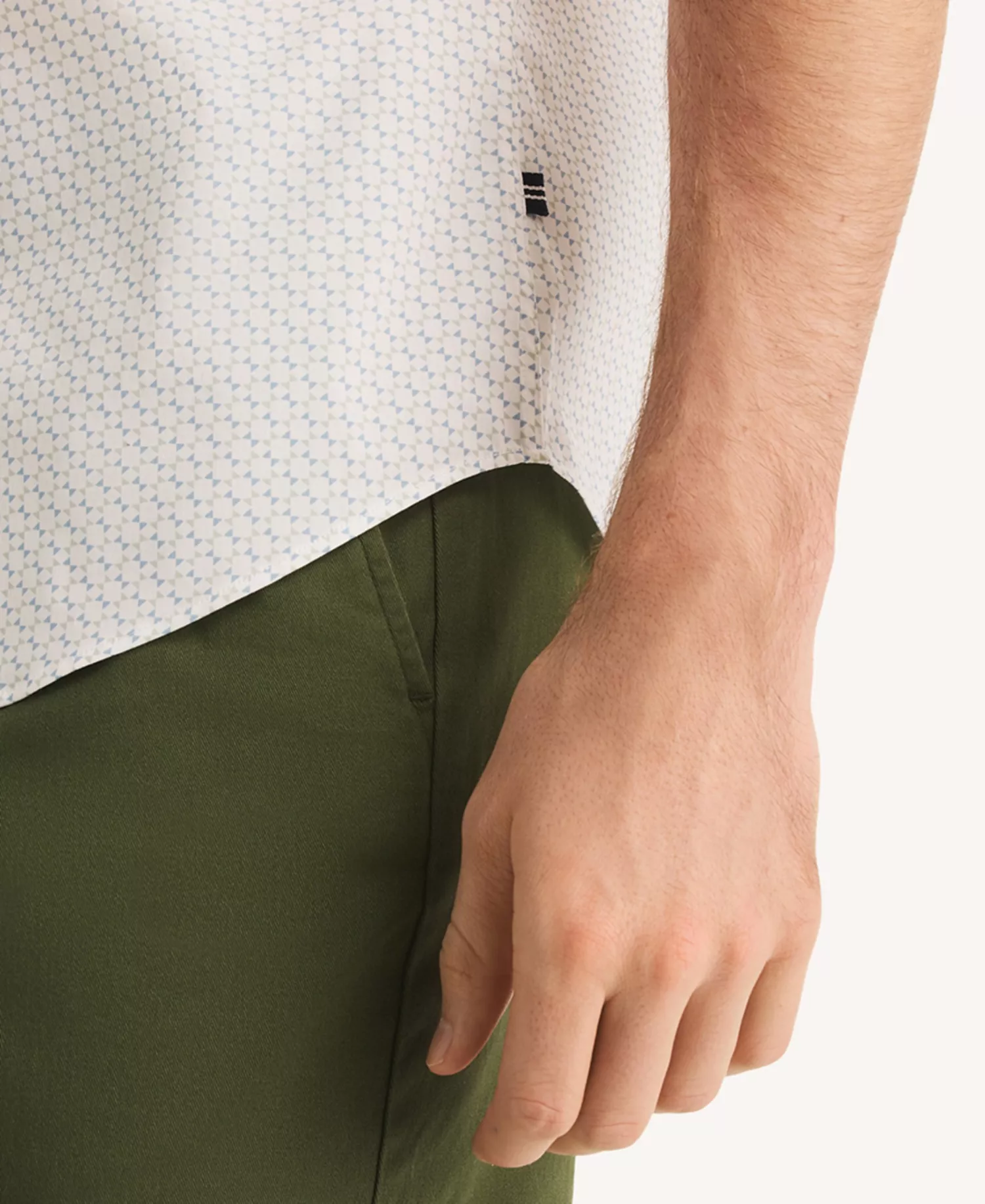 Men's Short-Sleeve Classic-Fit Shirt - Bright White - L