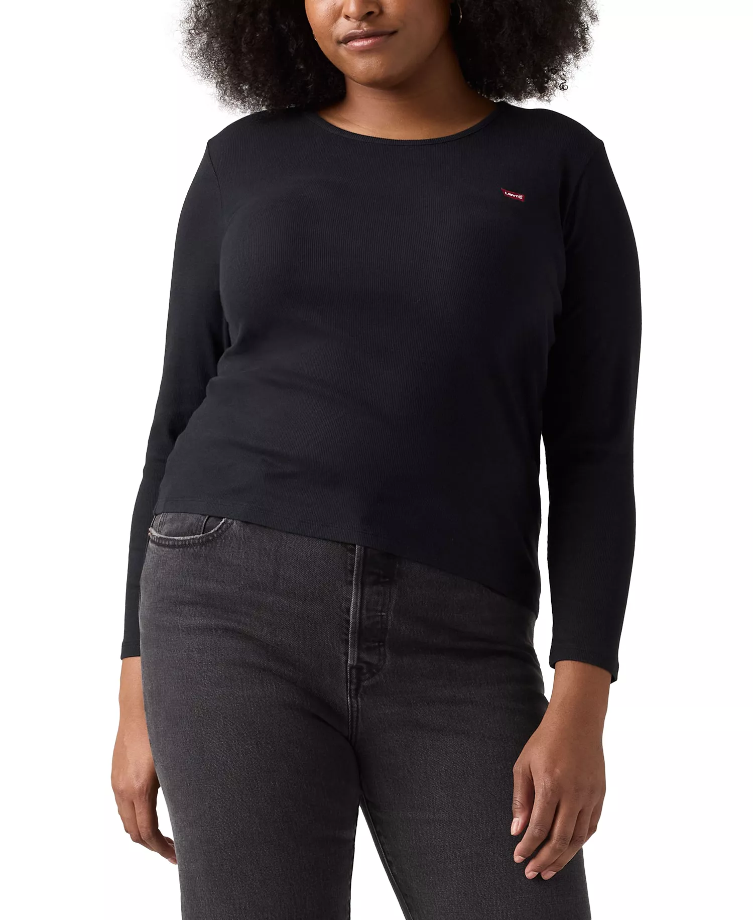 Plus Size Hayes Long-Sleeve T-Shirt  - Anthracite Night - 1X