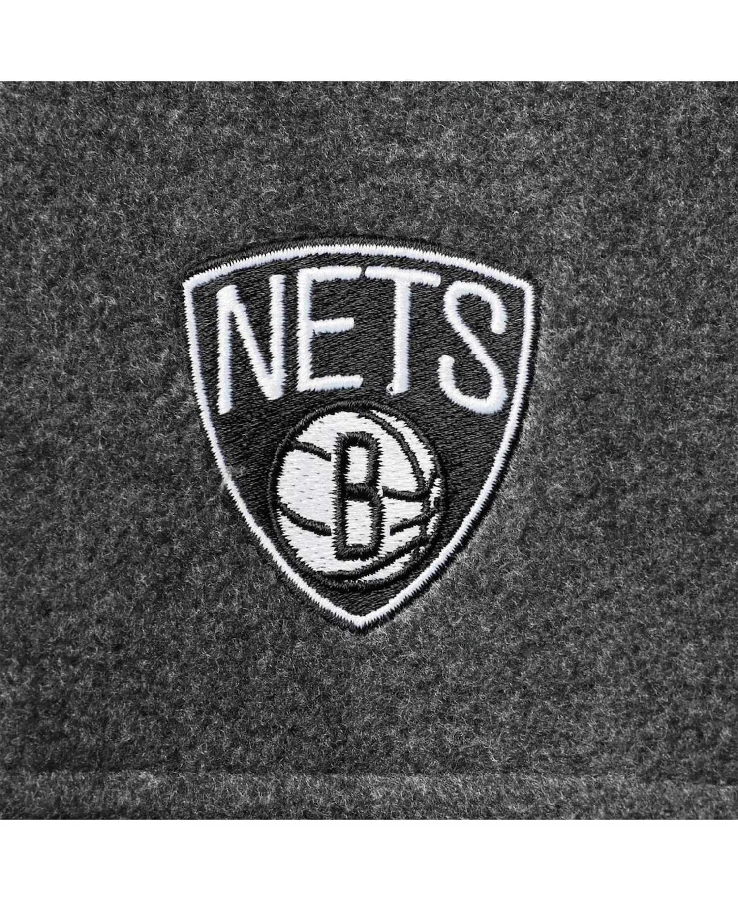 Men's Brooklyn Nets Heathered Charcoal Flanker Full-Zip Jacket - Heathered Charcoal - Large