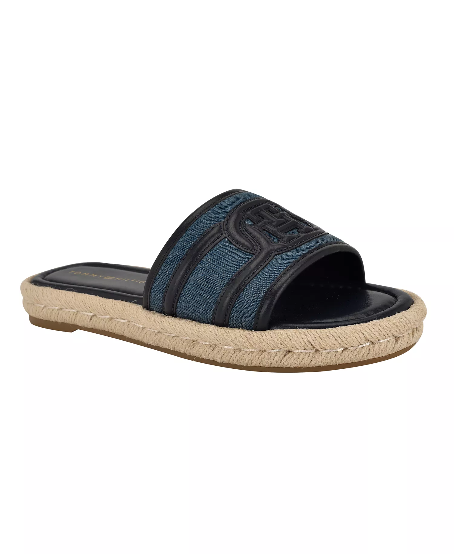 Women's Hadjea Espadrille Slip-On Flat Sandals - Black/Denim - 5.5M