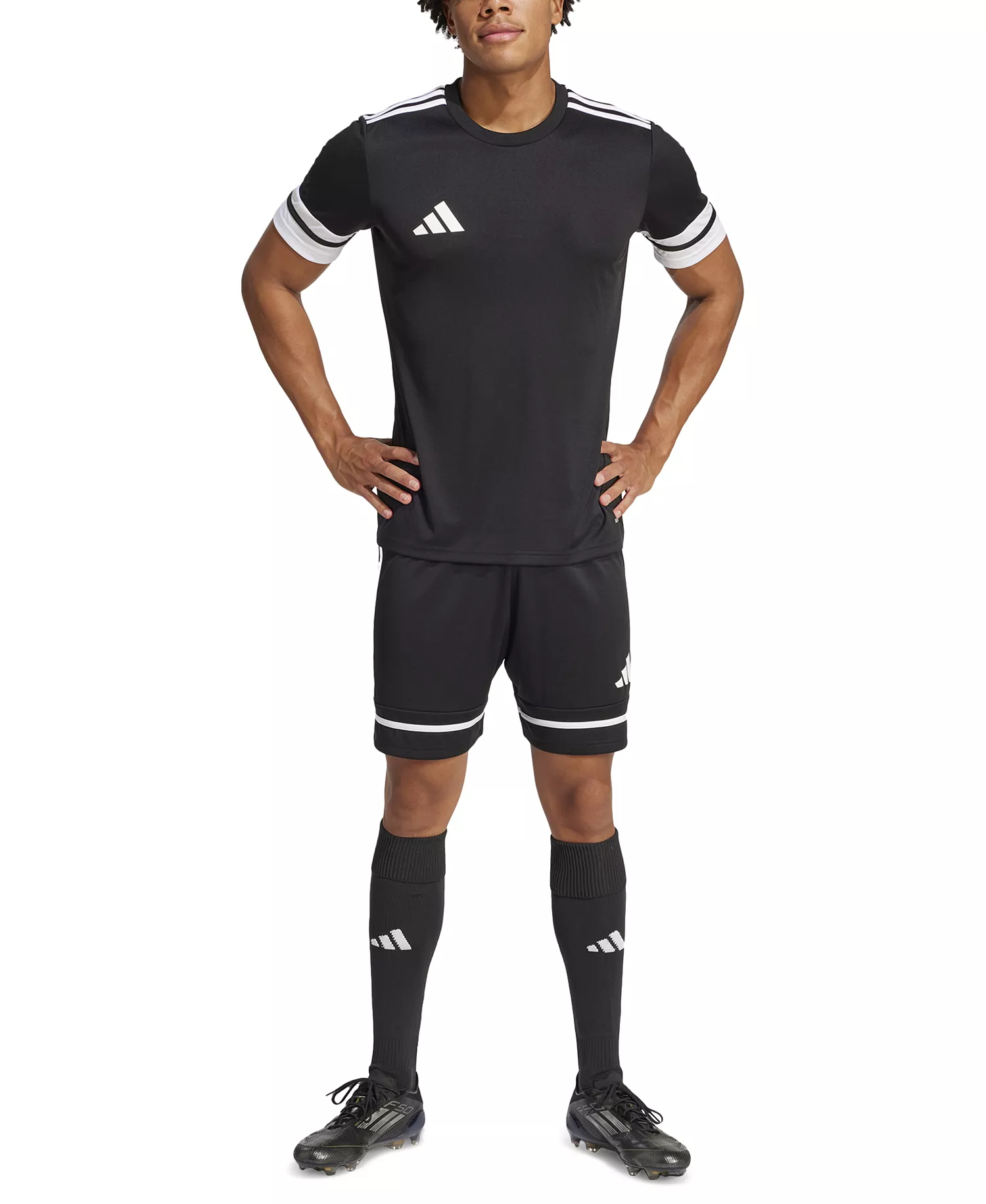 Men's Regular-Fit Squad 25 Logo Shorts - Black/blac - 2XL