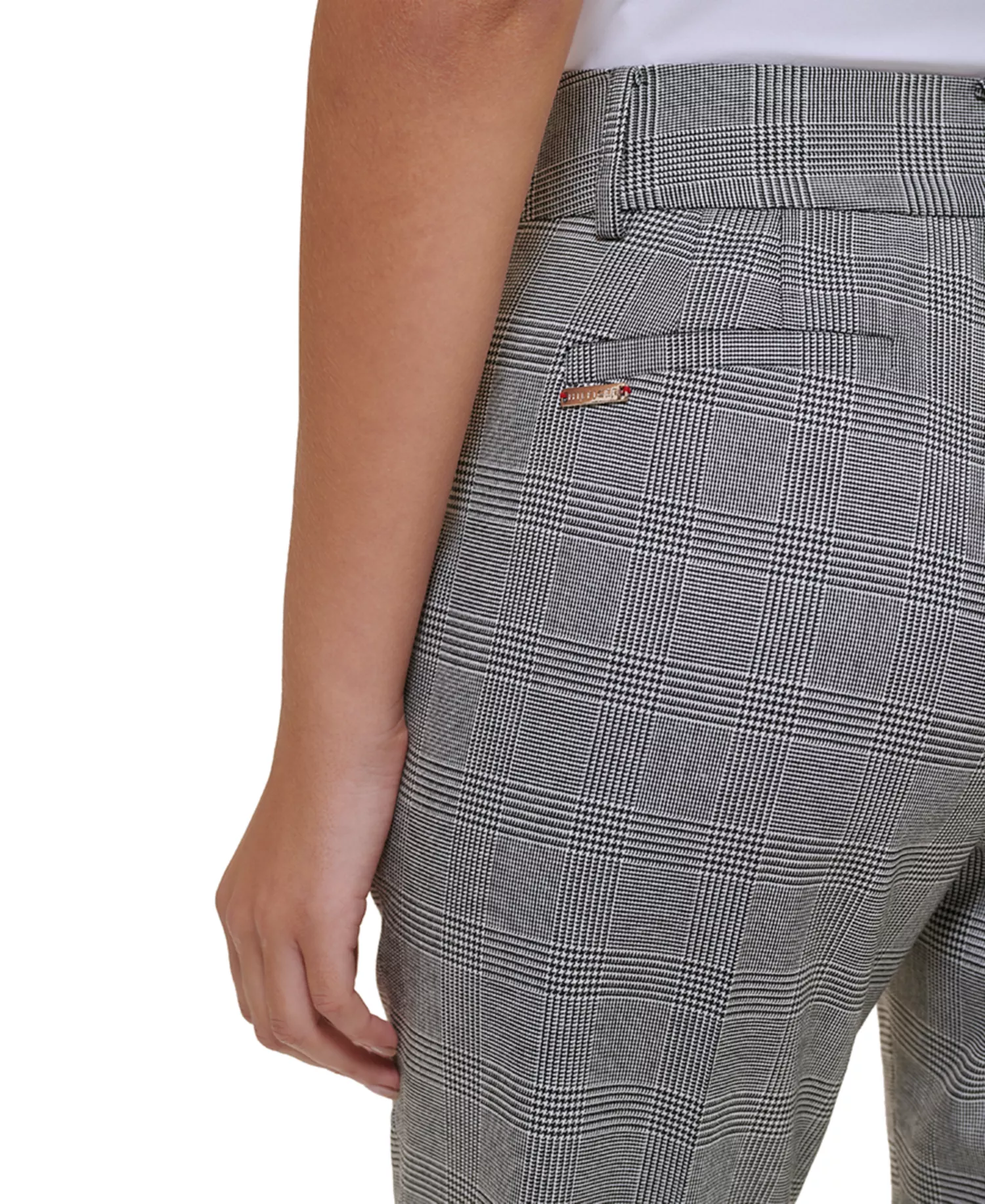 Women's Glen Plaid Sutton Boot-Leg Trousers - Glen Plaid - 0