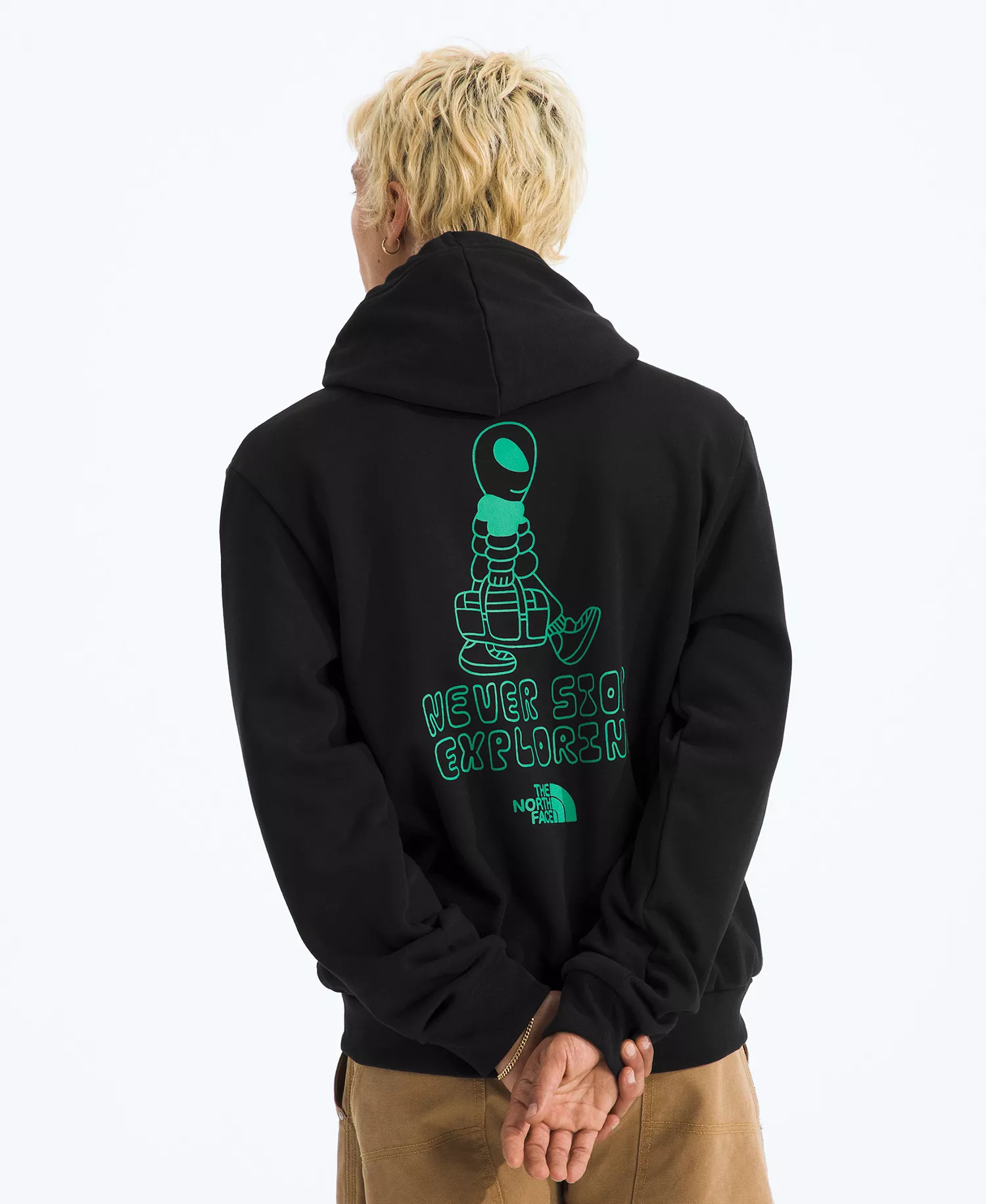 Men's Celestial Drift Regular Fit Hoodie - Black - 2XL