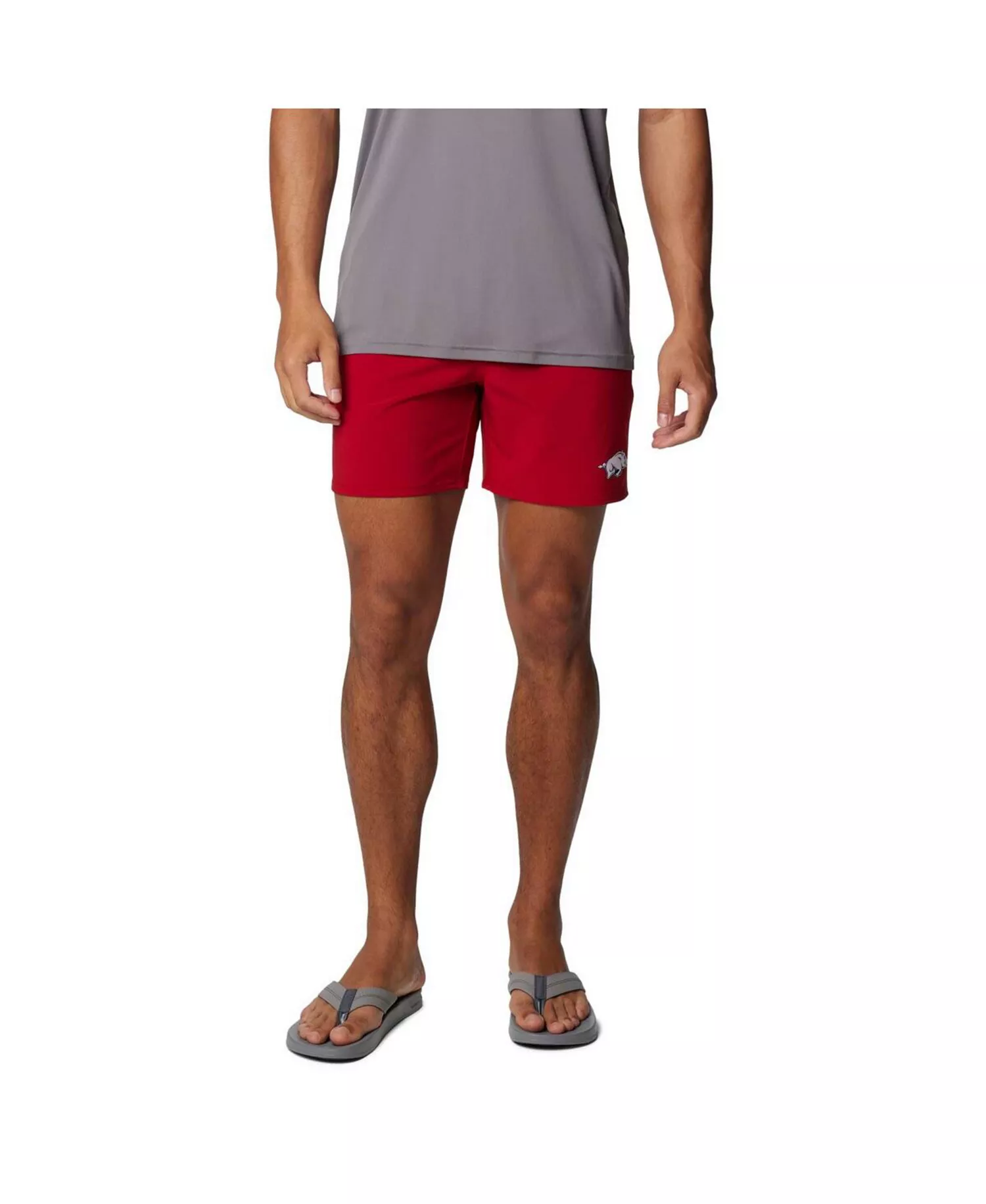 Men's Cardinal Arkansas Razorbacks PFG Terminal Roamer Omni-Shade Stretch Shorts - Cardinal - L