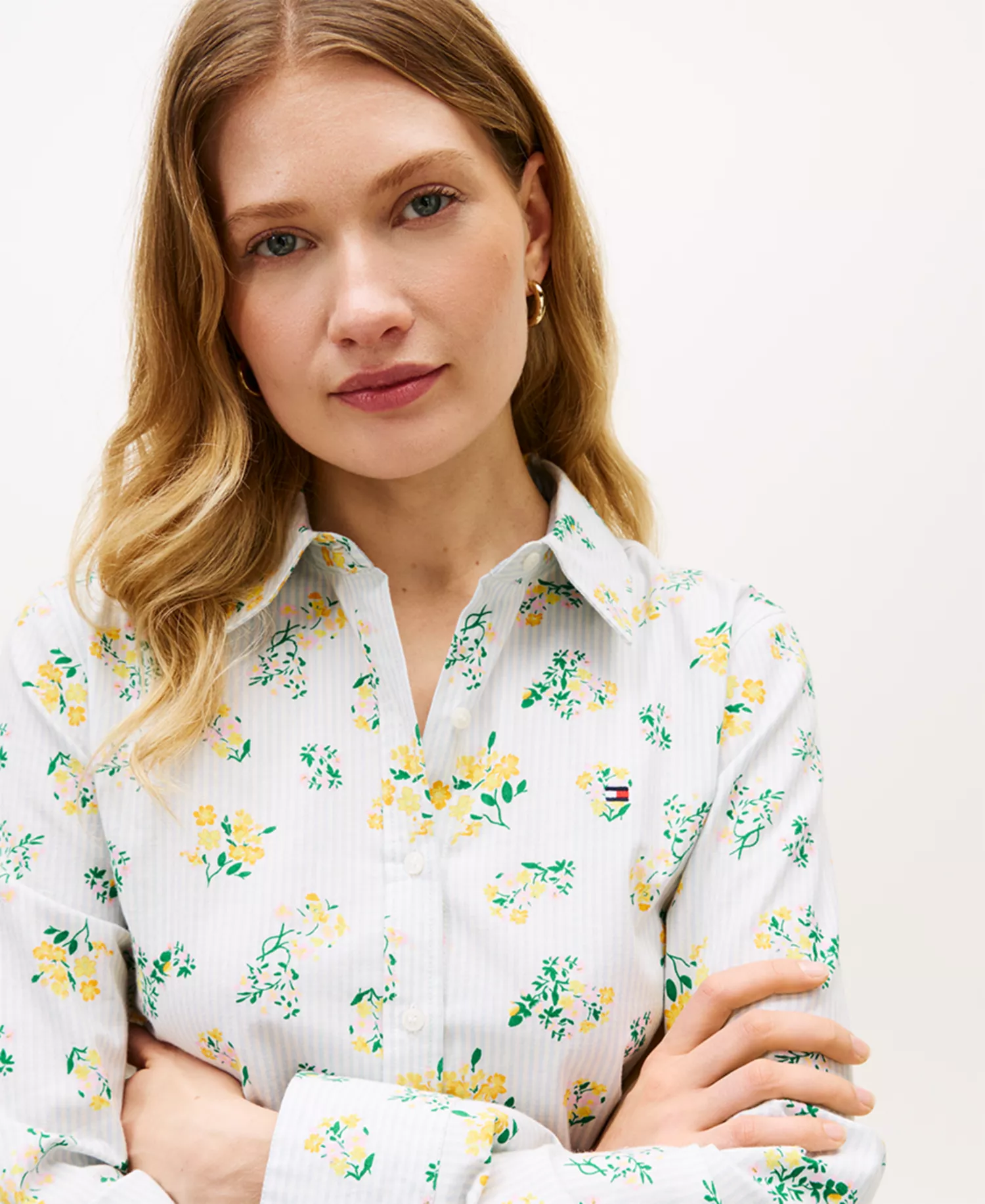Women's Regular Fit Oxford Shirt - White - L