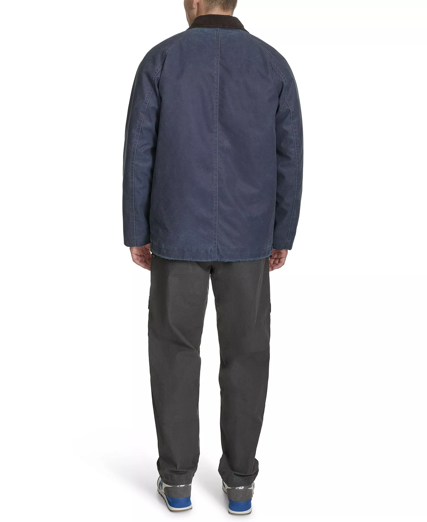 Men's Corduroy Collar Barn Jacket - Navy - 2XL