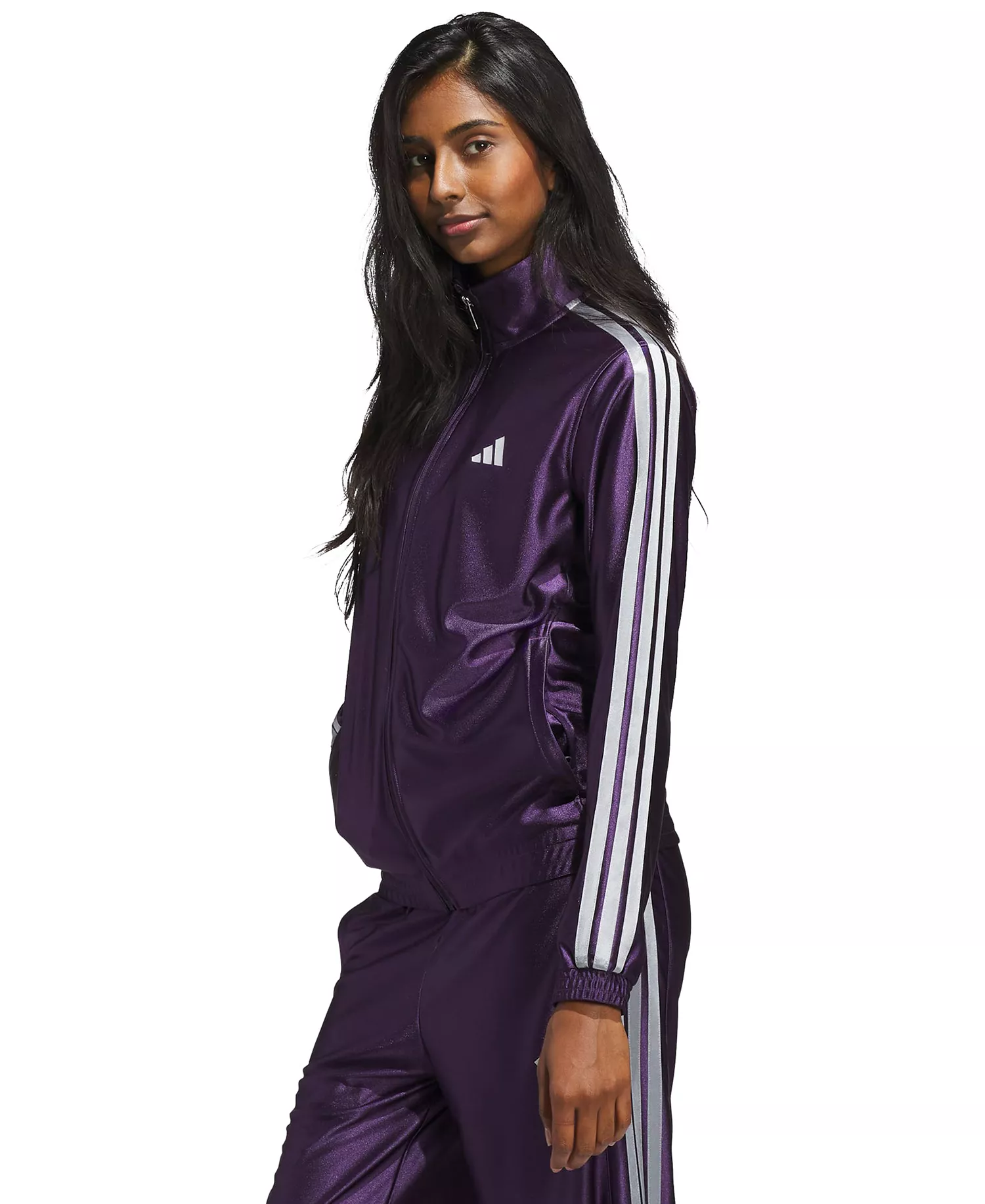 Women's Shine Regular Fit Sportswear Jacket - Aurora Plum - L