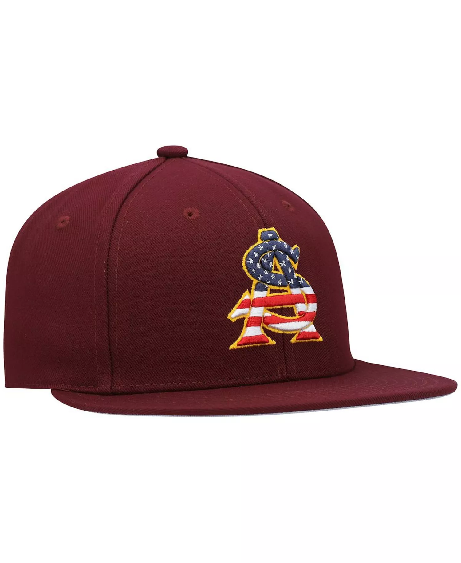 Men's Maroon Arizona State Sun Devils Patriotic On-Field Baseball Fitted Hat - Maroon - 7